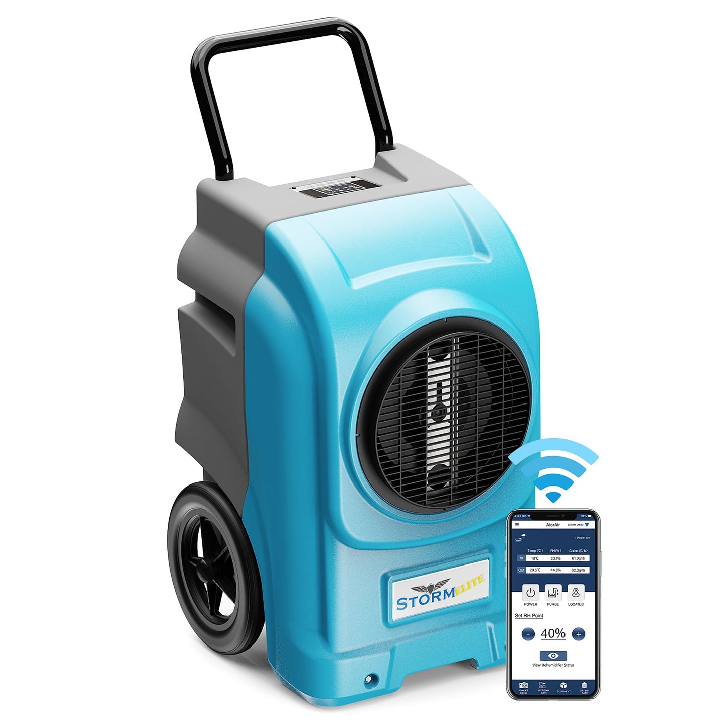 ALORAIR 270 Pints Commercial Dehumidifiers Smart Wi-Fi with Pump, Up to 3,000 Sq.Ft Coverage for Large Room or Basements, Industrial Dehumidifier with Drain Hose, 6 Years Limited Warranty