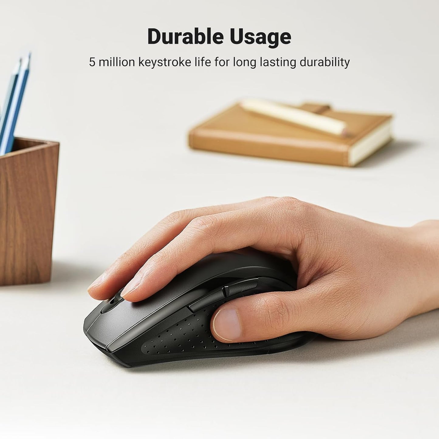 UGREEN 2.4GHz 1600 Wireless Mouse Ergonomic DPI USB Receiver Compatible with Windows Mac Linux Chromebook Laptop PC