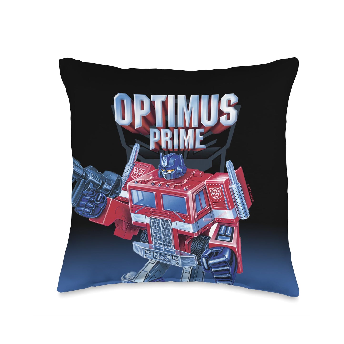 Transformers Optimus Prime Hero Throw Pillow