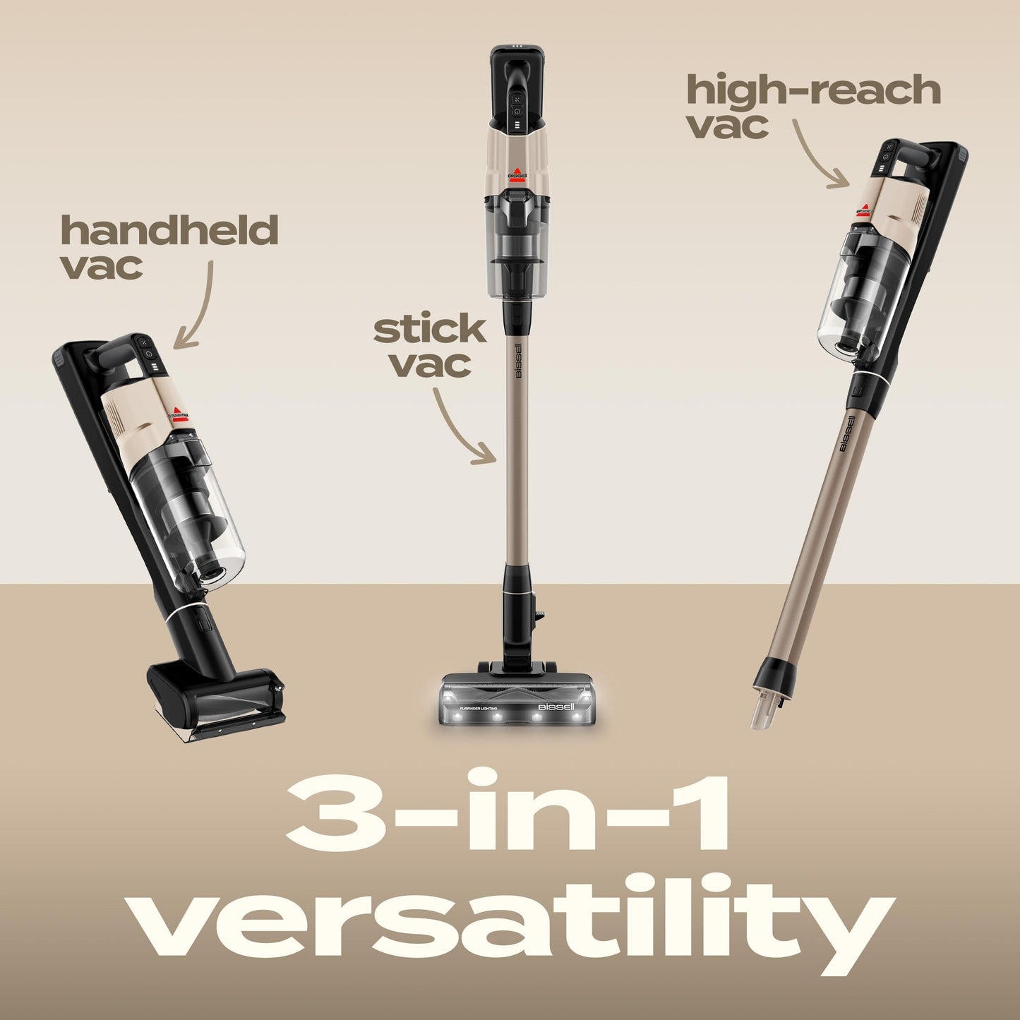 Bissell PowerClean FurGuard Self-Standing Cordless Vacuum w/Self-Cleaning Brush Roll, Wall Mount, Upholstery Tool & Bright Headlights, Amazon Exclusive Limited Edition Color, Coastal Clean, 4039A