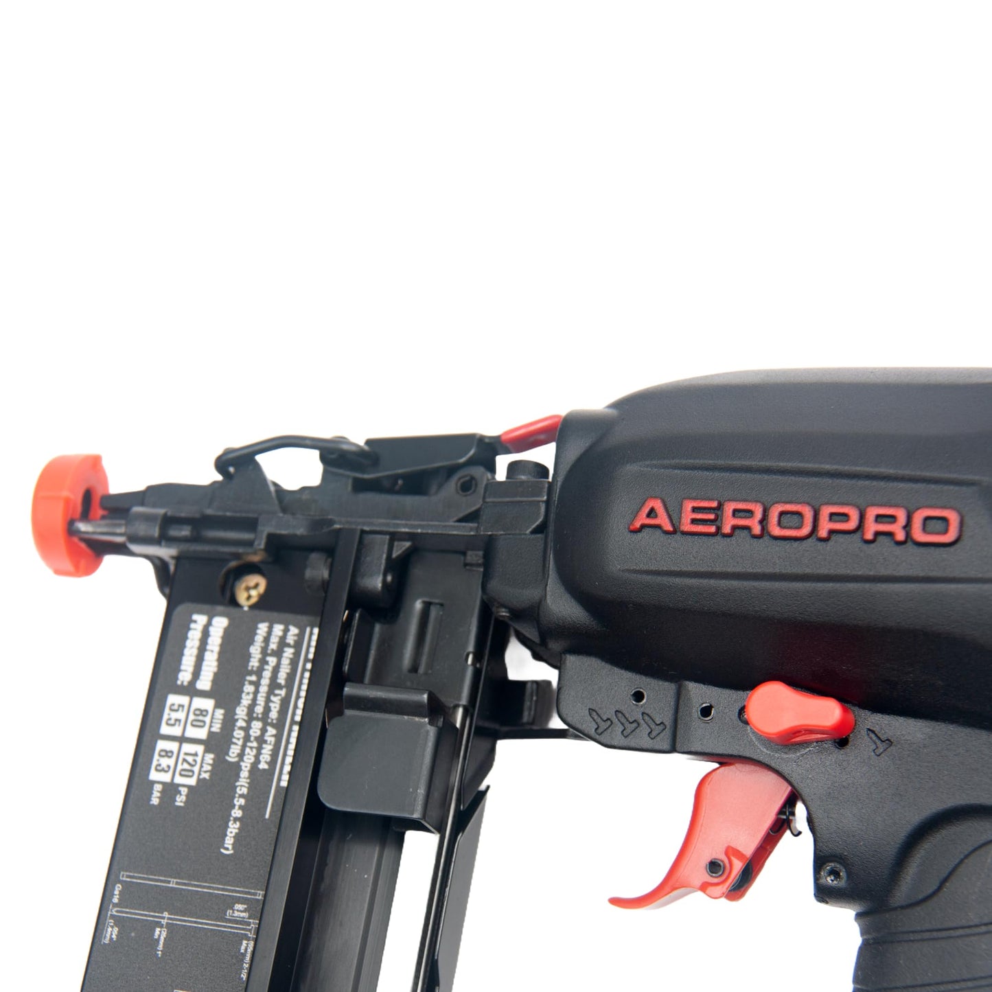 AeroPro AFN64 16 Gauge Pneumatic Finish Nailer – Straight Finish, Lightweight Magnesium Body, Adjustable Depth, No-Mar Tip – Fits 1" to 2.5" Nails