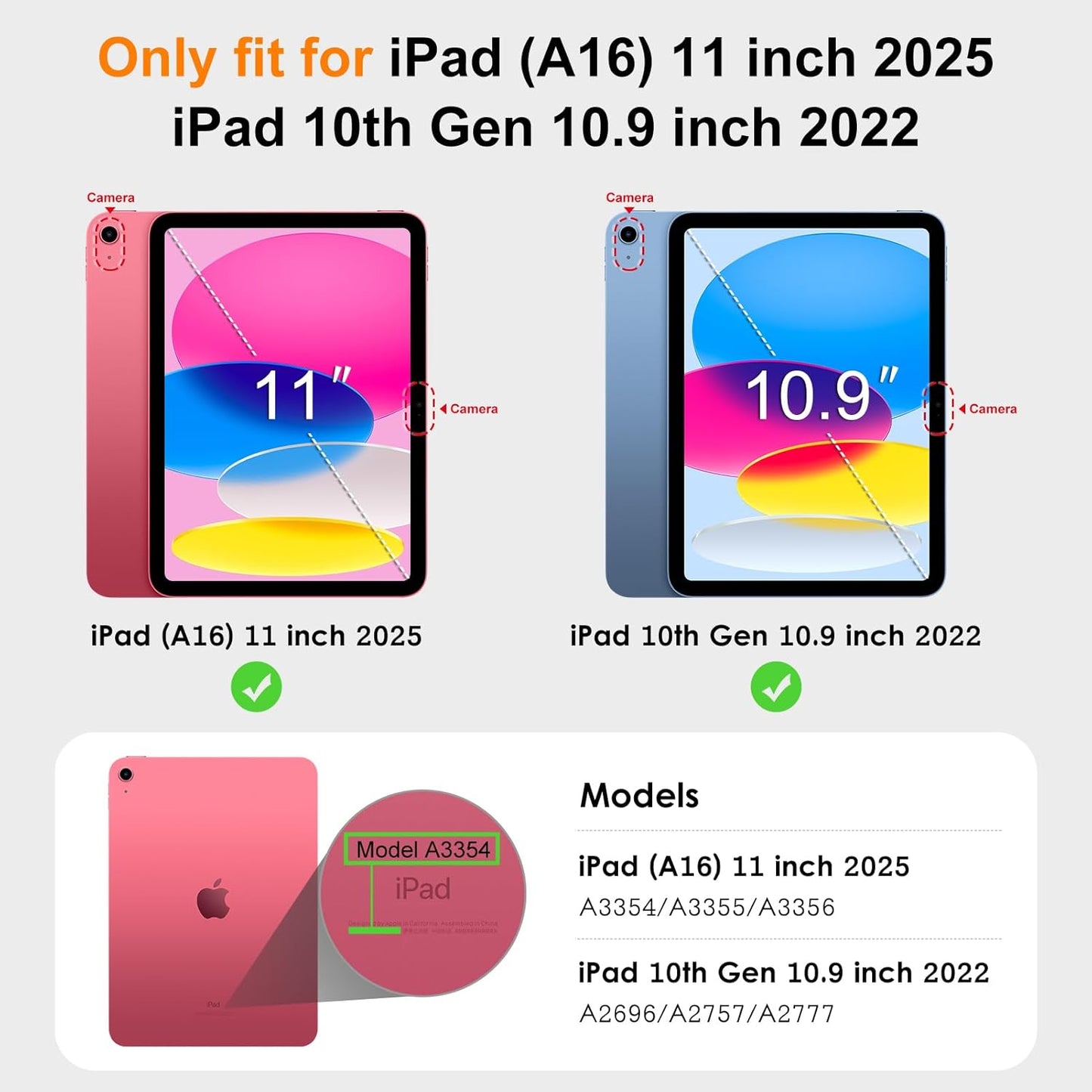 DTTO A16 11th 10th (2025/2022), 360 for iPad Case, iPad / Generation Case Degree Rotating Premium Leather Folio Stand