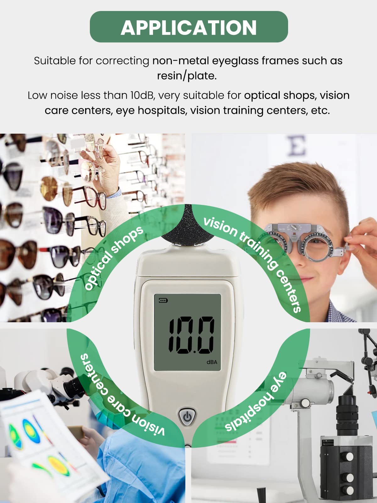 Huanyu Digital Pupilometer Optical PD Meter Pupil Distance Meter Measuring Tool (LY-9C) and Huanyu Frame Warmer 158-286℉ Eyeglass Frame Heater 600W Bundle