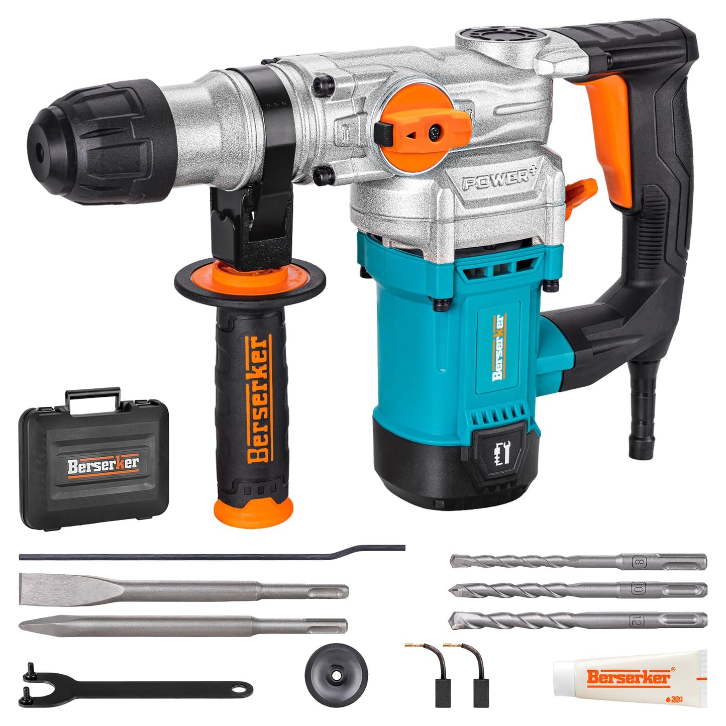 Berserker 1-1/8" SDS-Plus Rotary Hammer Drill & 12 lb. SDS-Max Demolition Jack Hammer