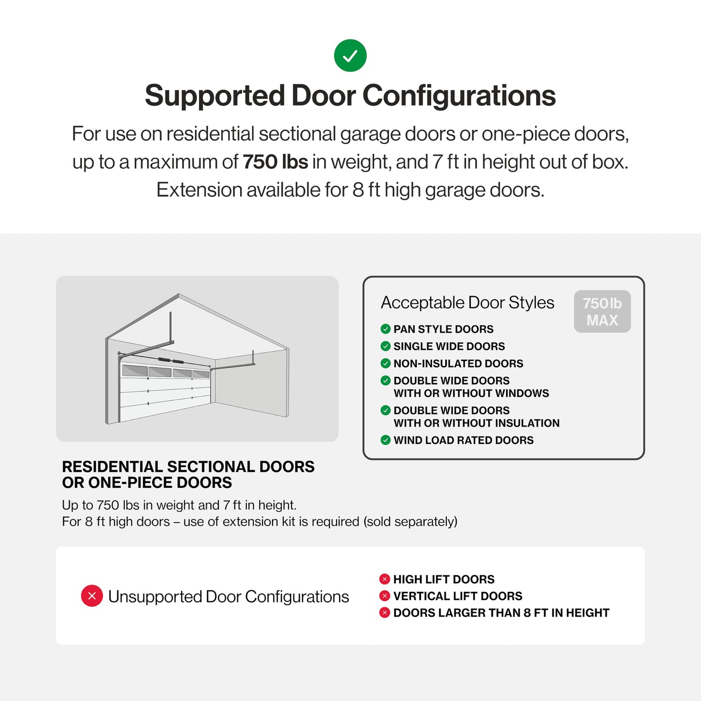 Genie ChainMax 1000 Garage Door Opener - Durable Chain Drive - Includes two 3-Button Pre-Programmed Remotes,Wall Console, Wireless Keypad, Safe-T-Beams - Model 3022-TKH, 140V DC Motor,Gray