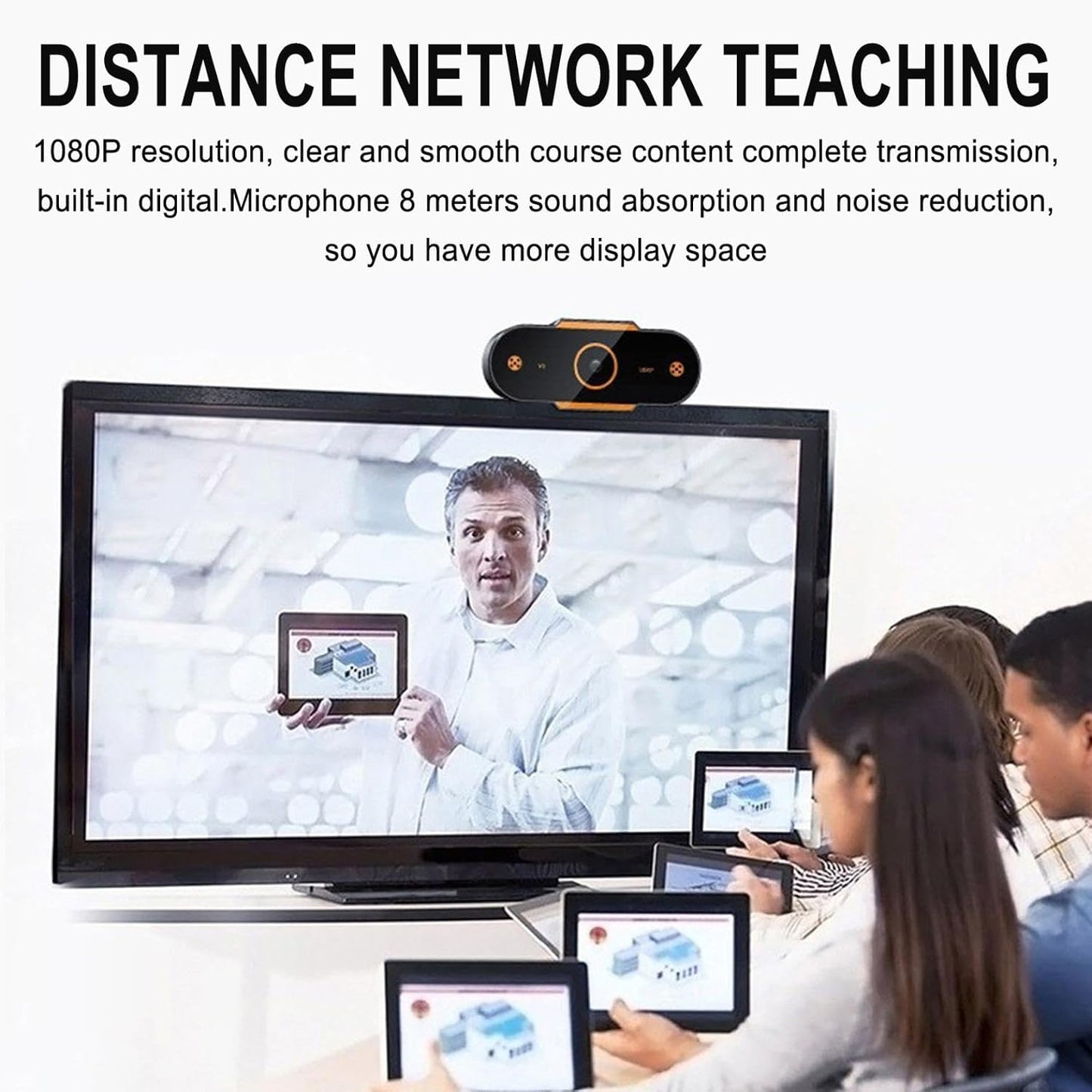Generic 1080p Small USB External Webcam with Microphone, Webcam with Wide-Angle Lens, Laptop Camera, Computer