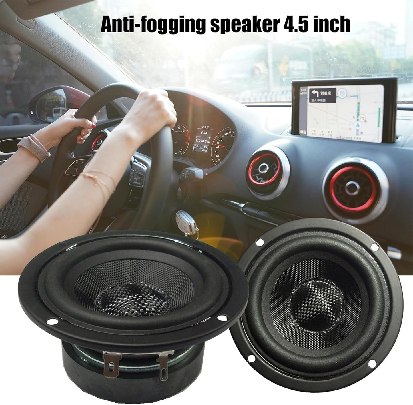 CHENZILIN 4.5inch 4Ohm 30W Glass Fiber Cone Woofers Subwoofer HiFi Speakers Low Frequency Powerful Bass