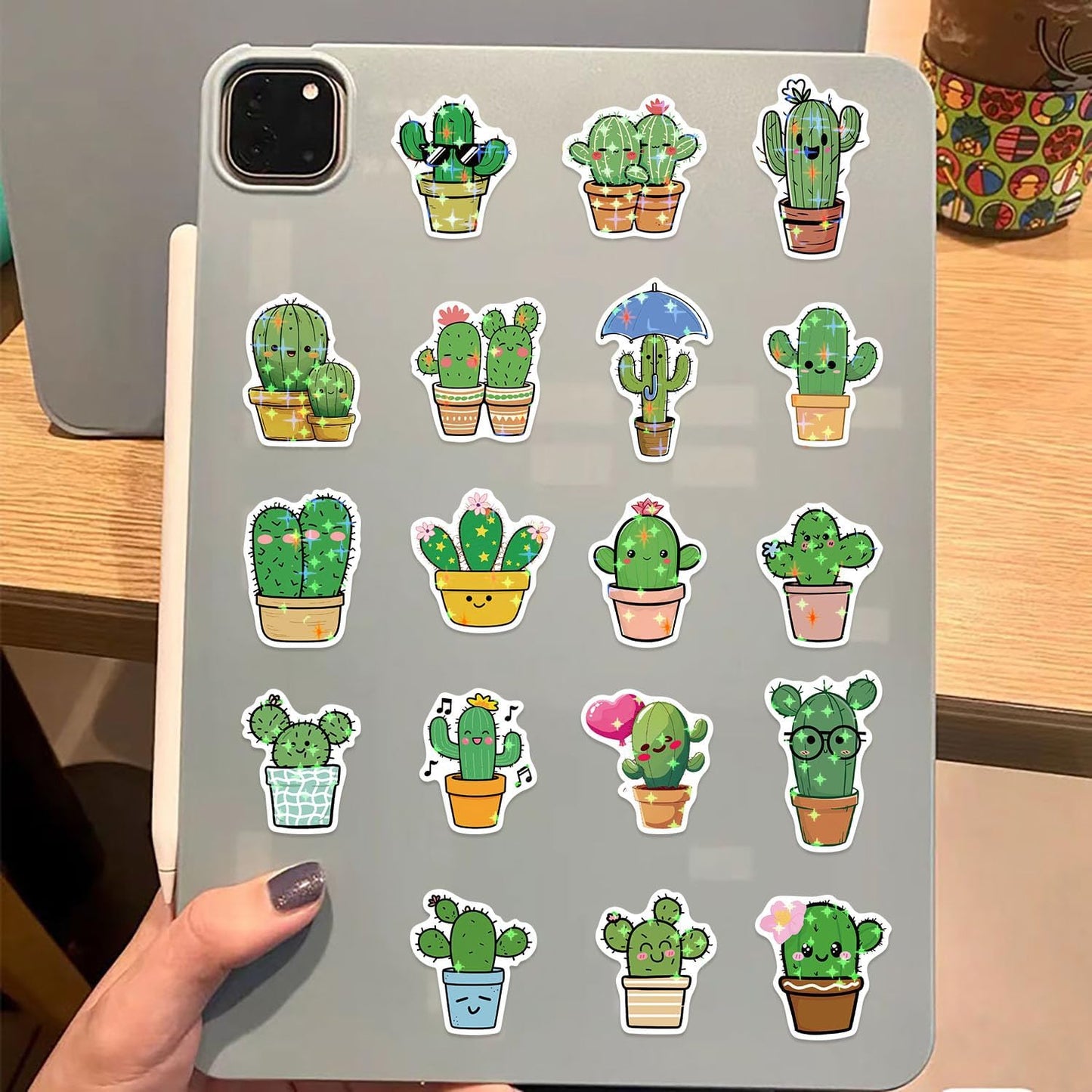 Beuthar 50Pcs Pack, Packs Cactus Stickers Waterproof Graffiti Stickers for Laptop, Scrapbook, Suitcase, Guitar, Kindle