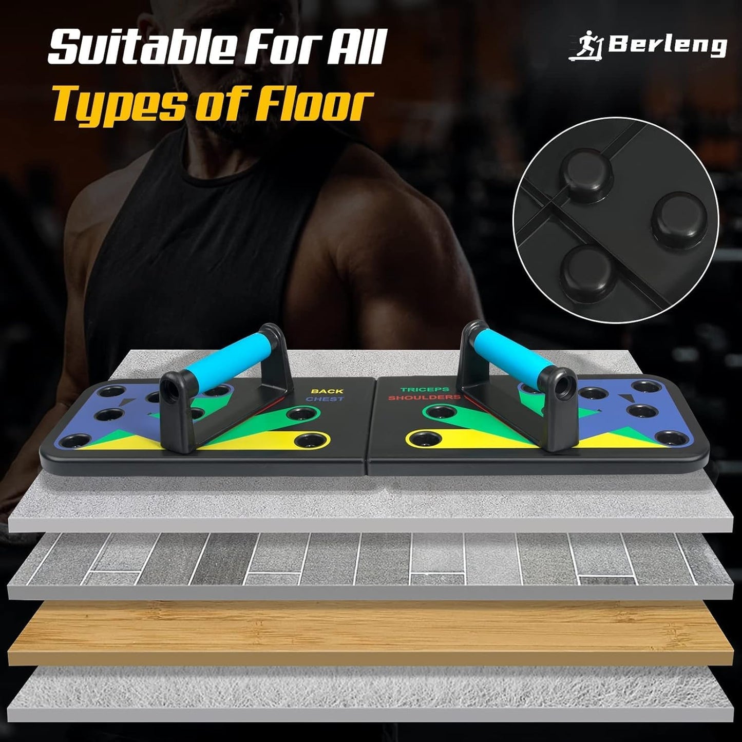Push Up Board. 28 in 1 Pushups Fitness Stands Push Up Handles for Floor Portable Strength Training Home Gym at Home Workout Equipment for Man and Women