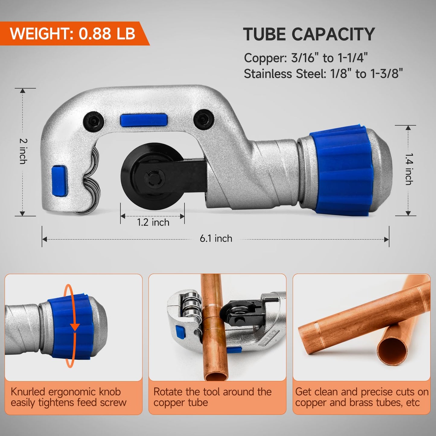 iCrimp Copper Pipe Pressing Tool Kit with Cutter&Deburring Tool for ProPress Copper Fitting-Manufactured by IWISS