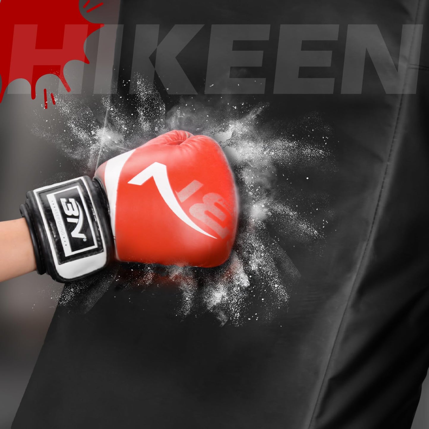 Hikeen Kick Shield Muay Thai Pads, Denser Softer Foam Kick Boxing Pads for MMA, Martial Arts, Karate, Taekwondo, Punching, Foot, Knee and Elbow Target- 24"x16" Blocking Pad with Handles (1PCS)