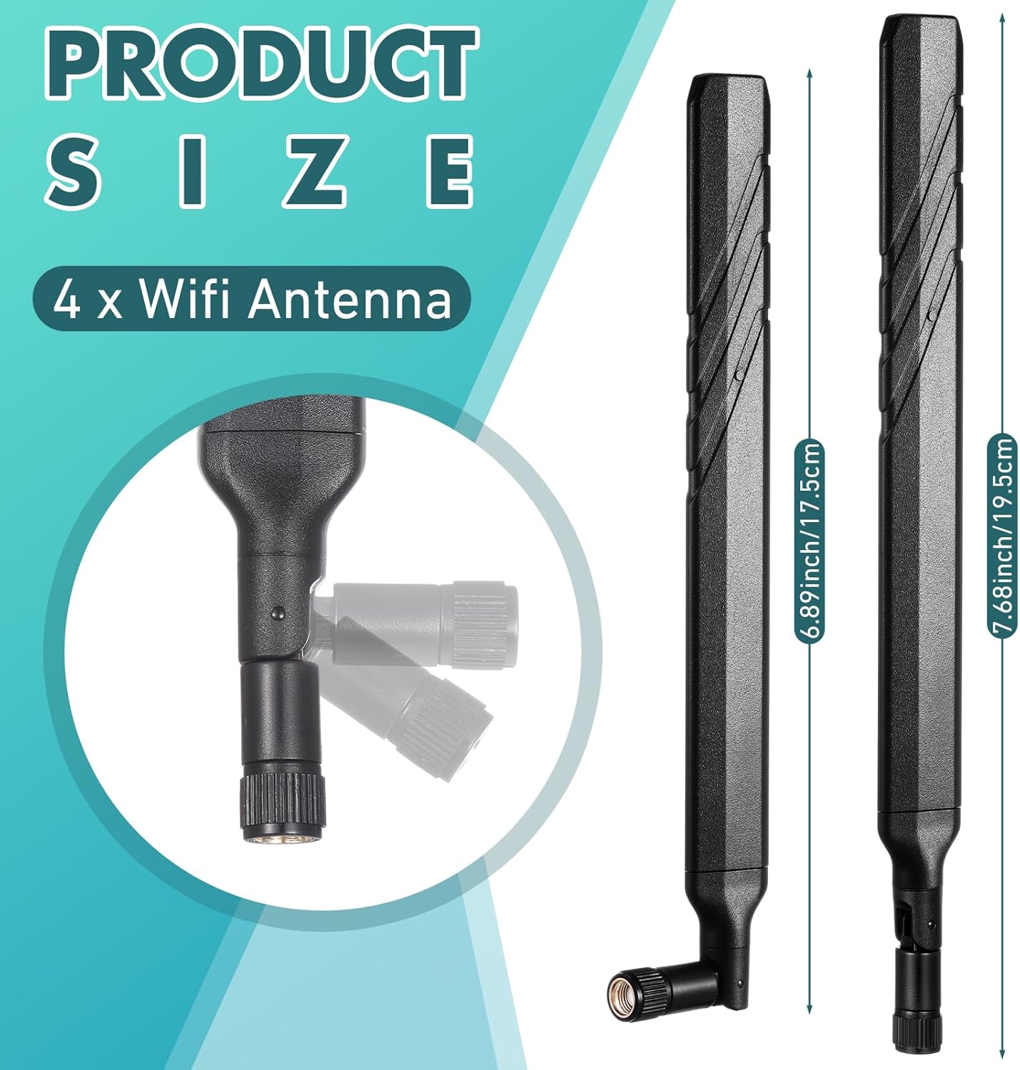 Tellegloww 4 4g 4g Pcs WiFi Antenna Cellular Trail Camera Reveal LTE Trail Camera Replacement Antenna with Rp-SMA Male