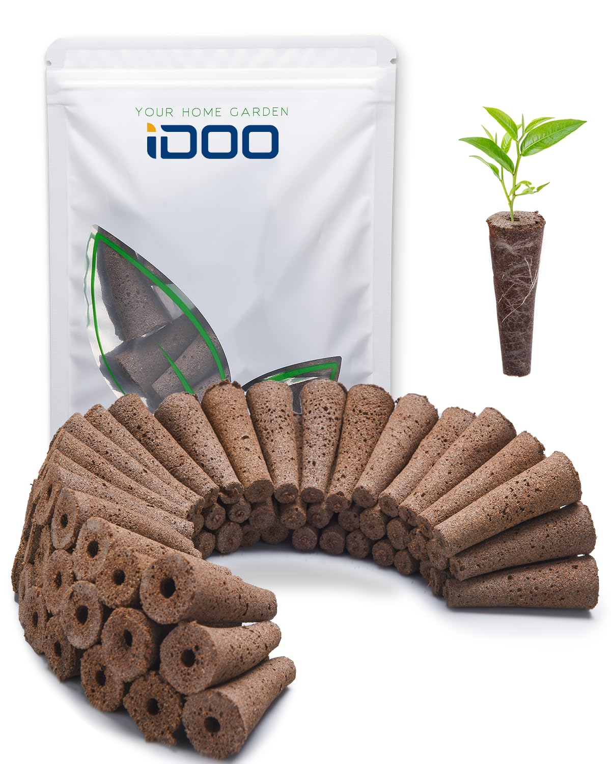 iDOO Hydroponics Growing System Kit & Growth Sponges 60 Pcs