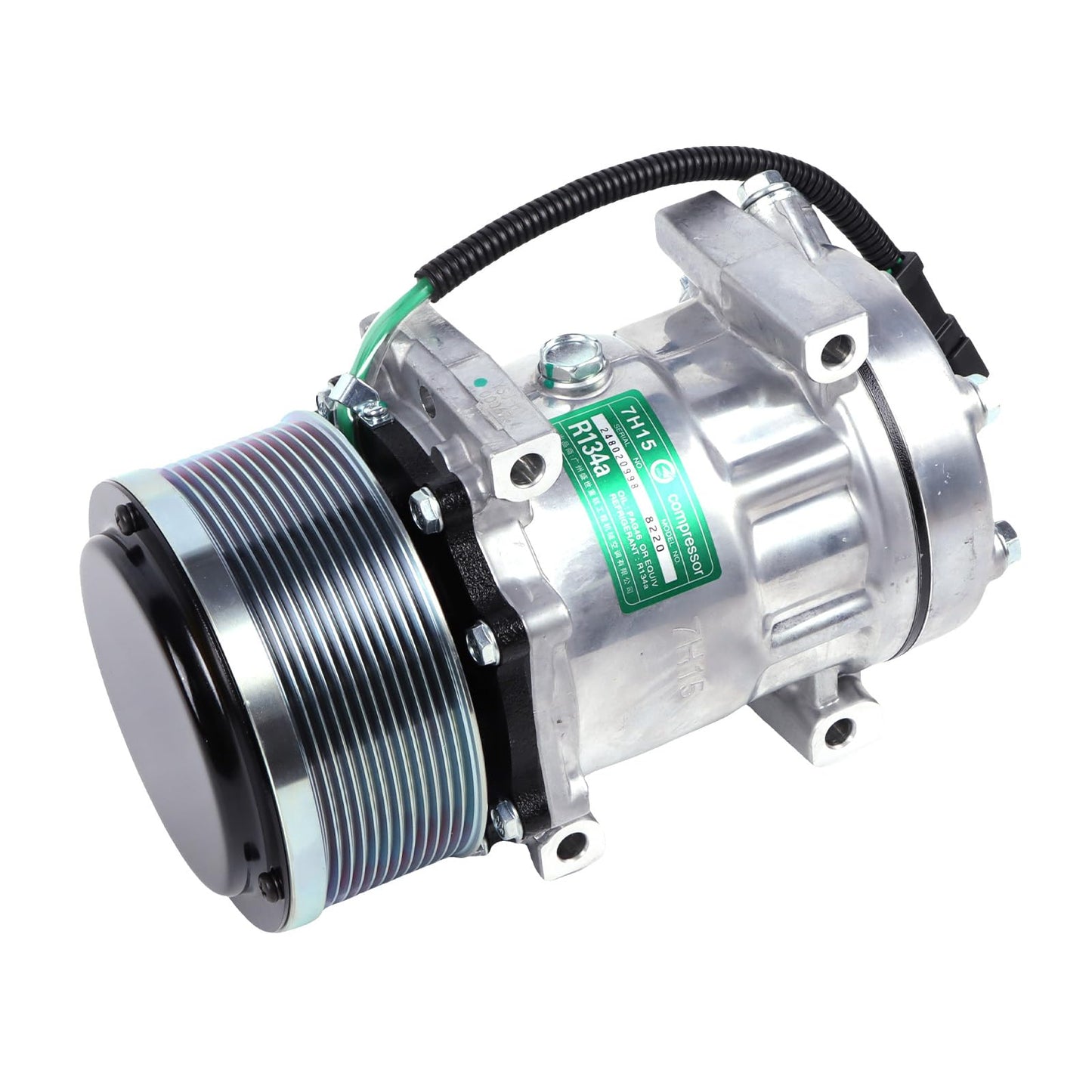 Worldthump AC Compressor, E320D2 372-9295 3729295 Air Conditioning Compressor Replacement for Caterpillar Excavator 320E 320D 329E 324E 320D2 323D2 329E 323F 330F