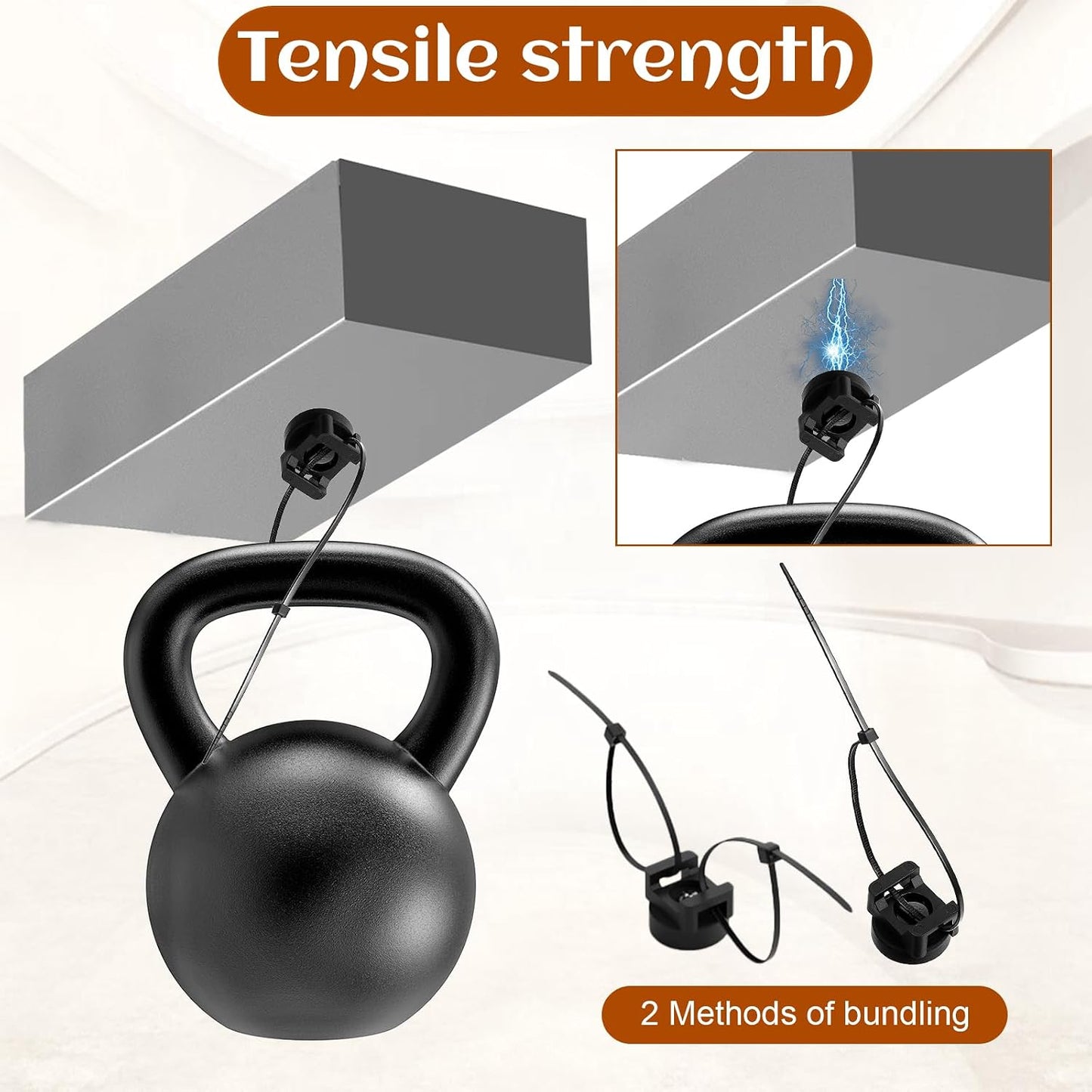 20 Pack Magnetic Zip Tie Mount Heavy Duty Magnetic Cable Zip Tie Base, Tie Mounts, Magnetism Wire Clamps, Magnet Zip