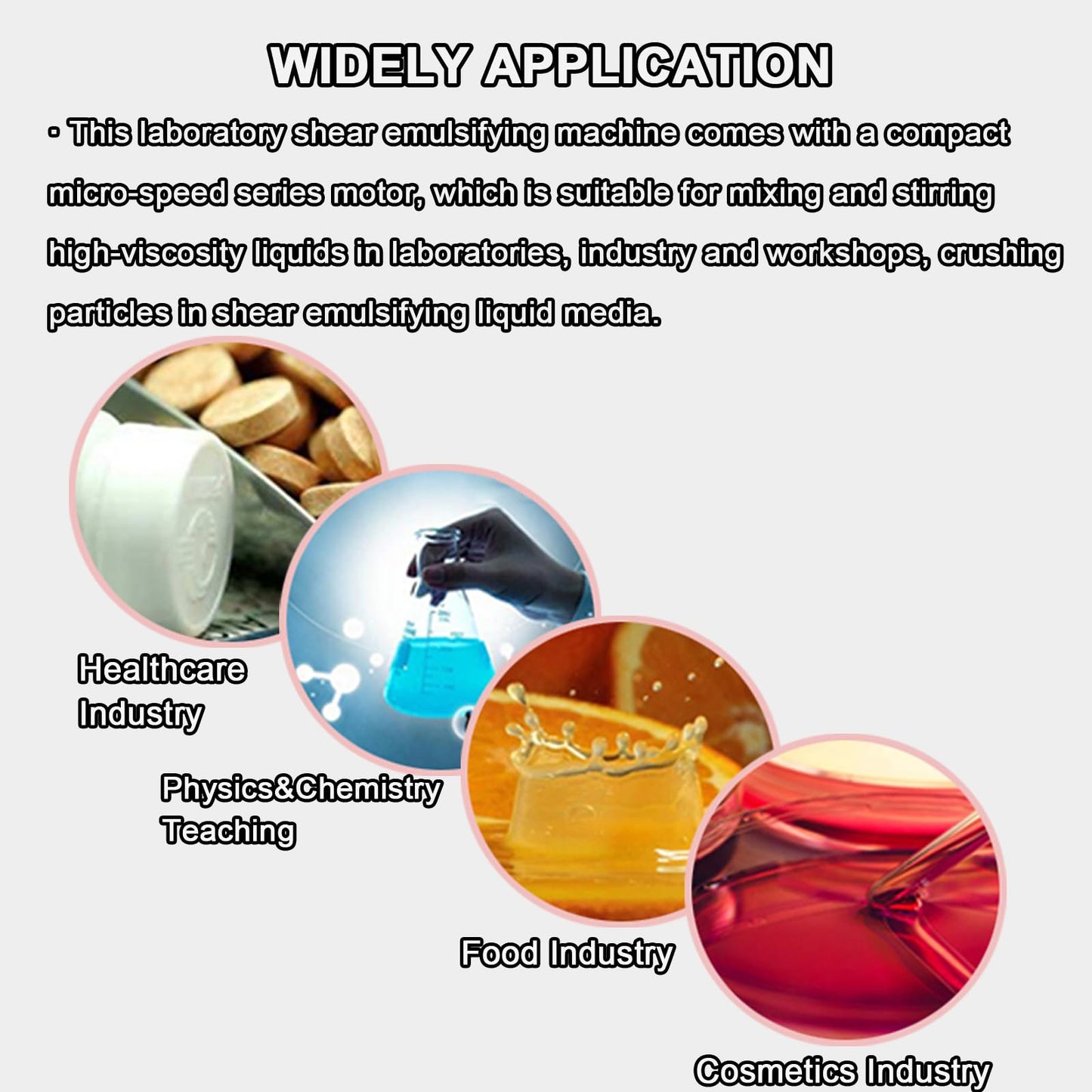 300W High Shear Homogenizer 220V 2000-13000rpm Digital High Shear Mixer Emulsification Machine Emulsion Homogenize Dispersion Machine with Stainless Steel Stirring Device Lab Homogenizer Emulsifier