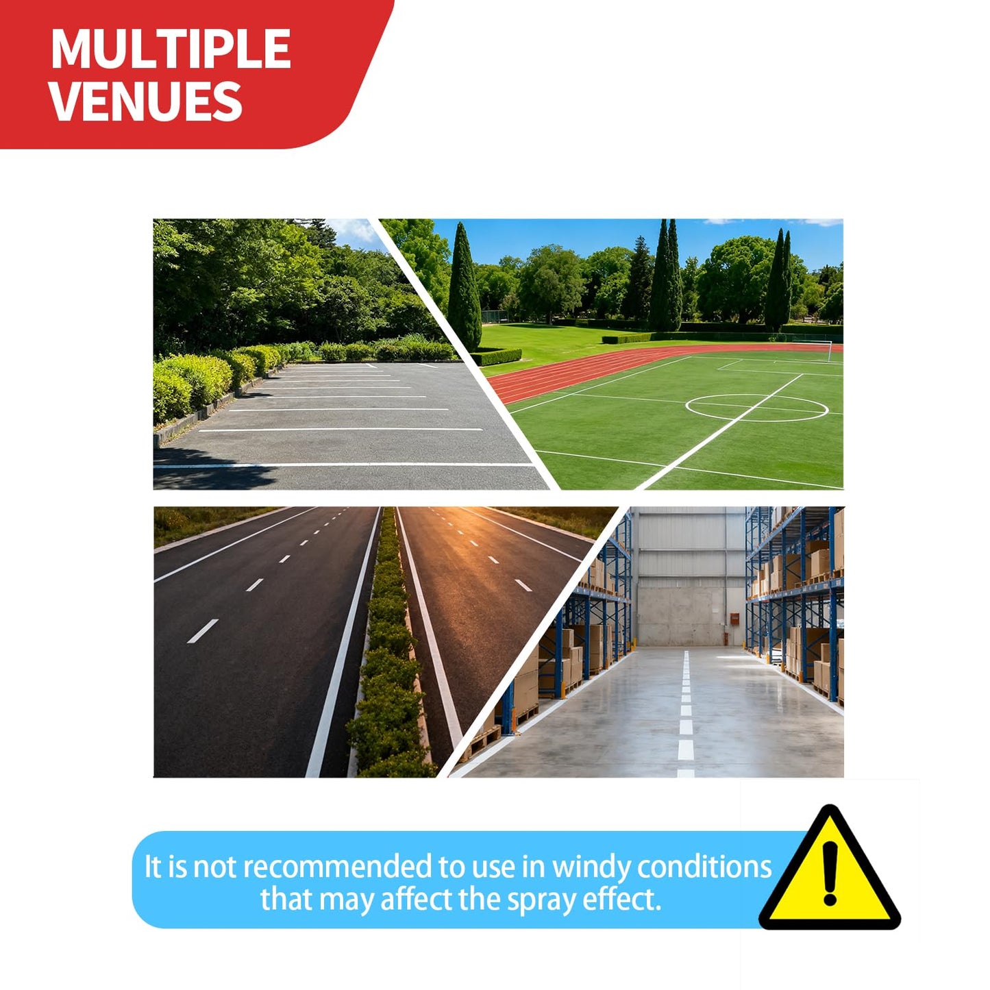 CXRCY High-Performance Parking Lot Striping Machine, Compatible with Inverted Marking Spray Paint, Striping Line Marking Machine for Fast and Accurate Marking, Line Striper - Black
