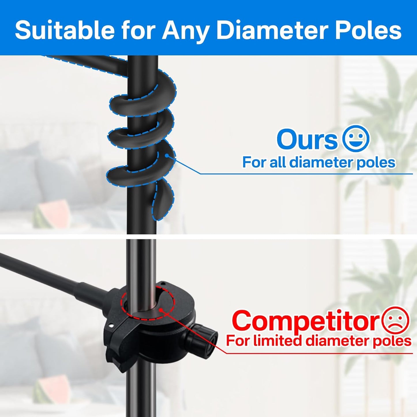 Chunxiao 3.5" 7.5" Portable Stroller Phone Holder Mount for Baby and Parent to One Hand Operation - Flexible Phone