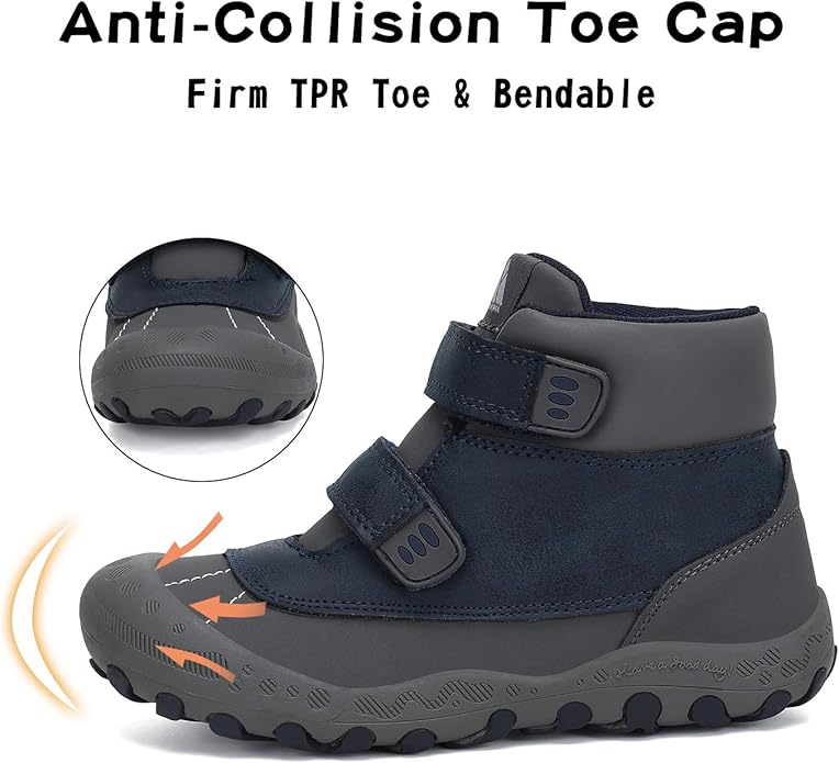 Mishansha Kids Hiking Boots Toddler Girls Boys Hiking Shoes Water-Resistant Anti-Collision Non-Slip Athletic Outdoor Trekking Boots