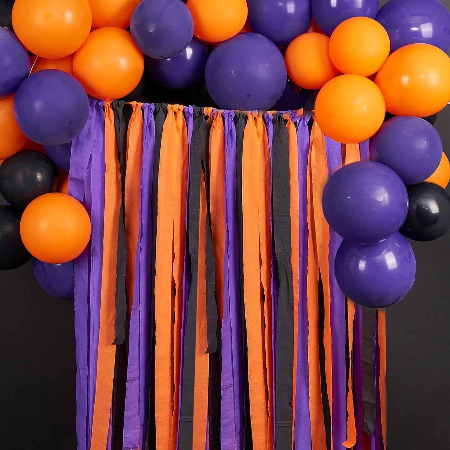 PartyWoo Purple Crepe Paper Streamers - 4 Pack of 328ft Dark Purple for Birthday & Baby Shower Decor