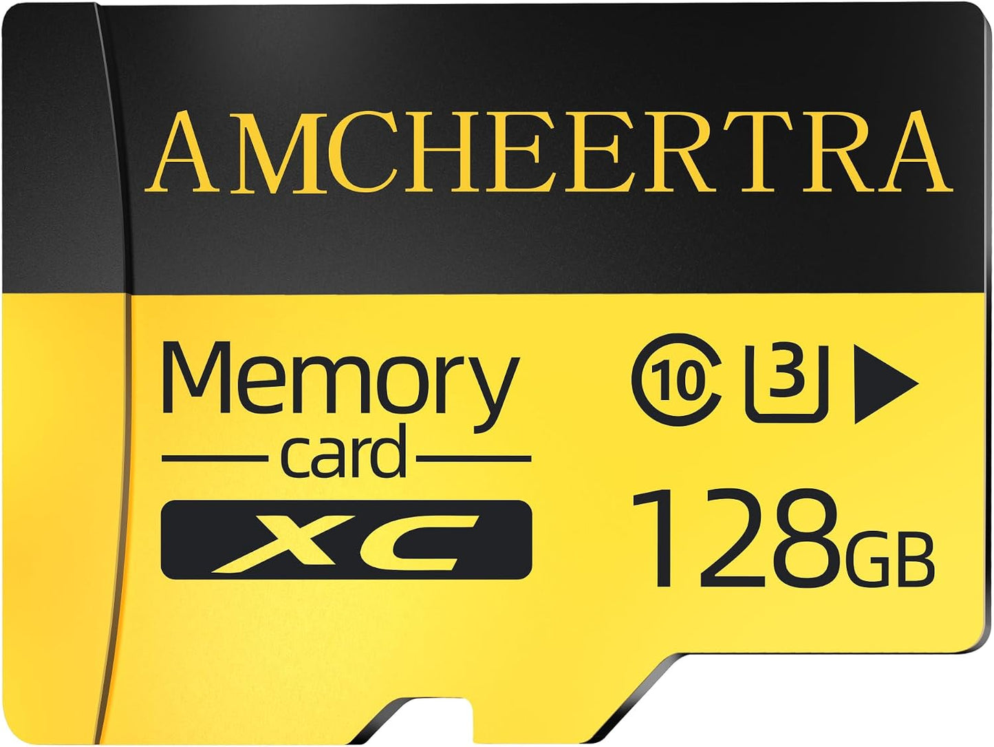 AMCHEERTRA 128GB 4K, 5K 180/140MB/s, C10, U3, A2, MicroSDXC Memory Card, UHD Videos Storing, R/W Up to UHS-I