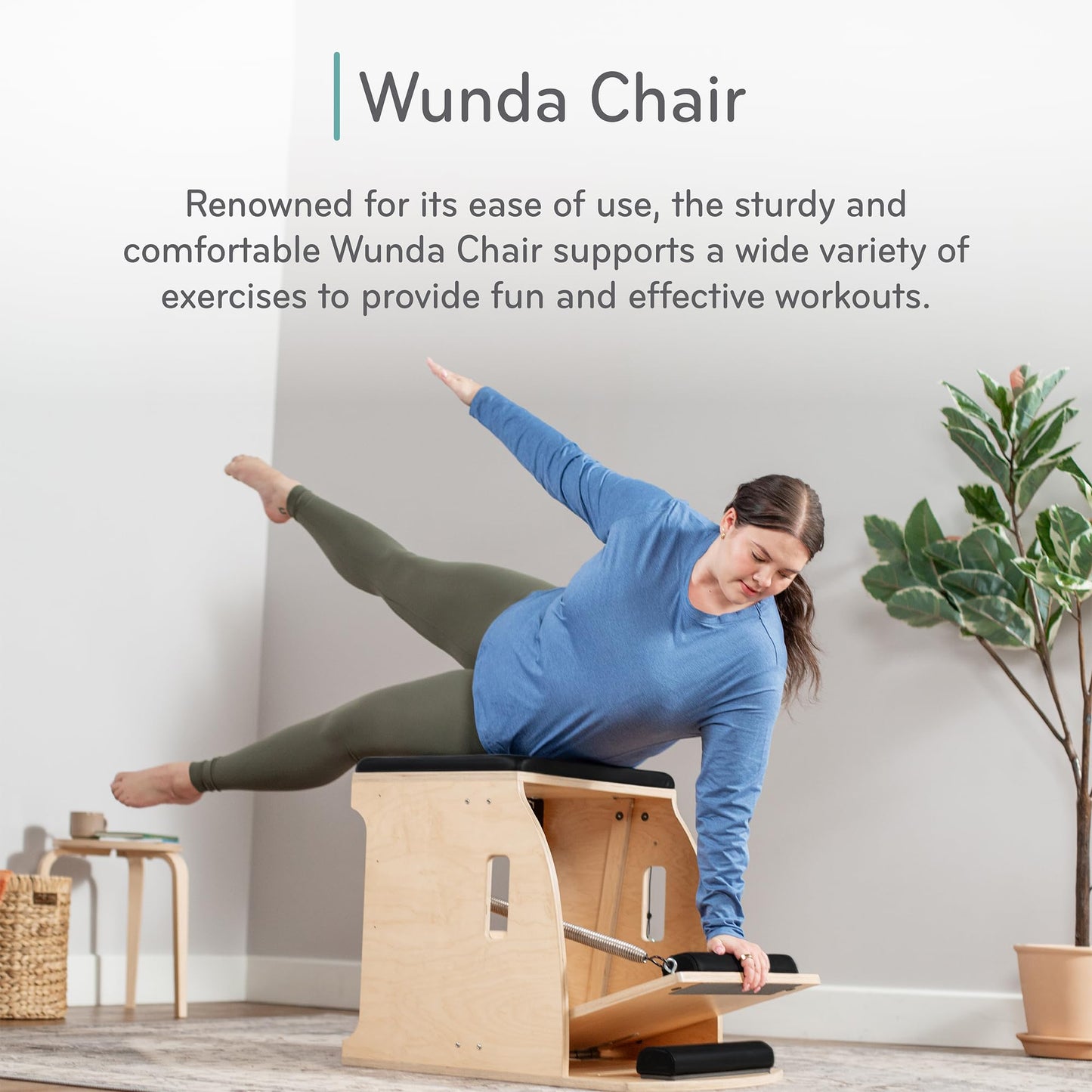 Balanced Body Pilates Wunda Chair, Pilates Equipment for Home or Studio Use