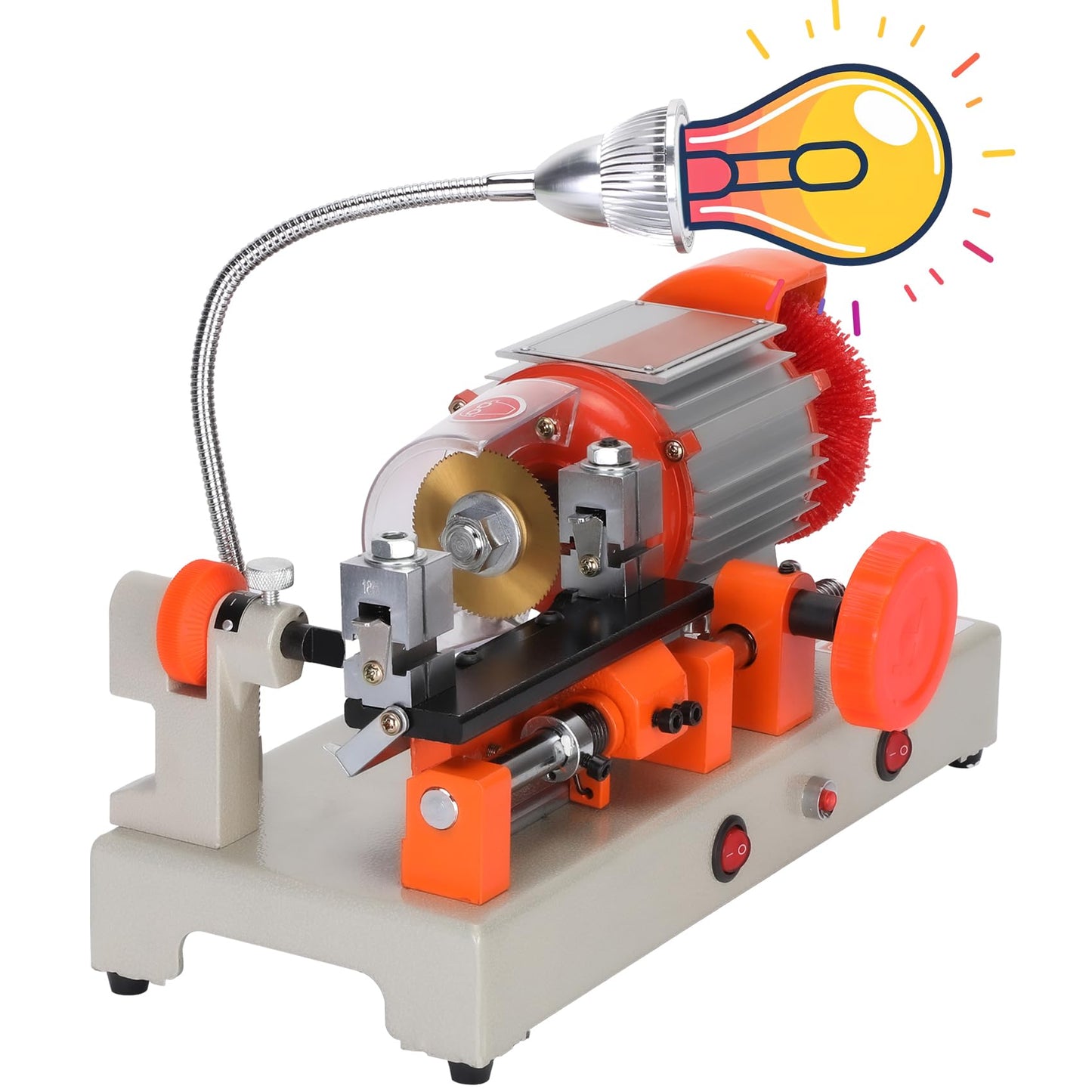 Anrain Cutter Machine for Cutting Metal Objects, 110V 120W Automatic Cutting Machine, for Hardware Stores (2in1 Manual+Automatic)