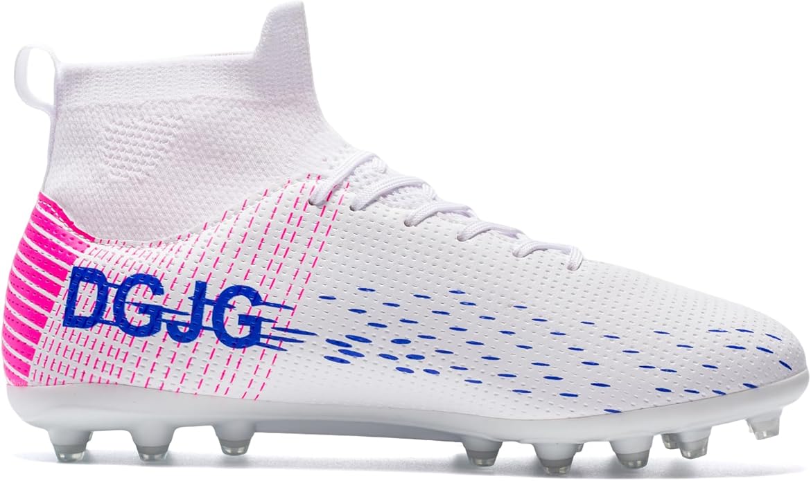 Youth Soccer Cleats Mens Training Football Cleats Lightweight Womens High-top Soccer Shoes AG, Tacos de Futbol para Hombre