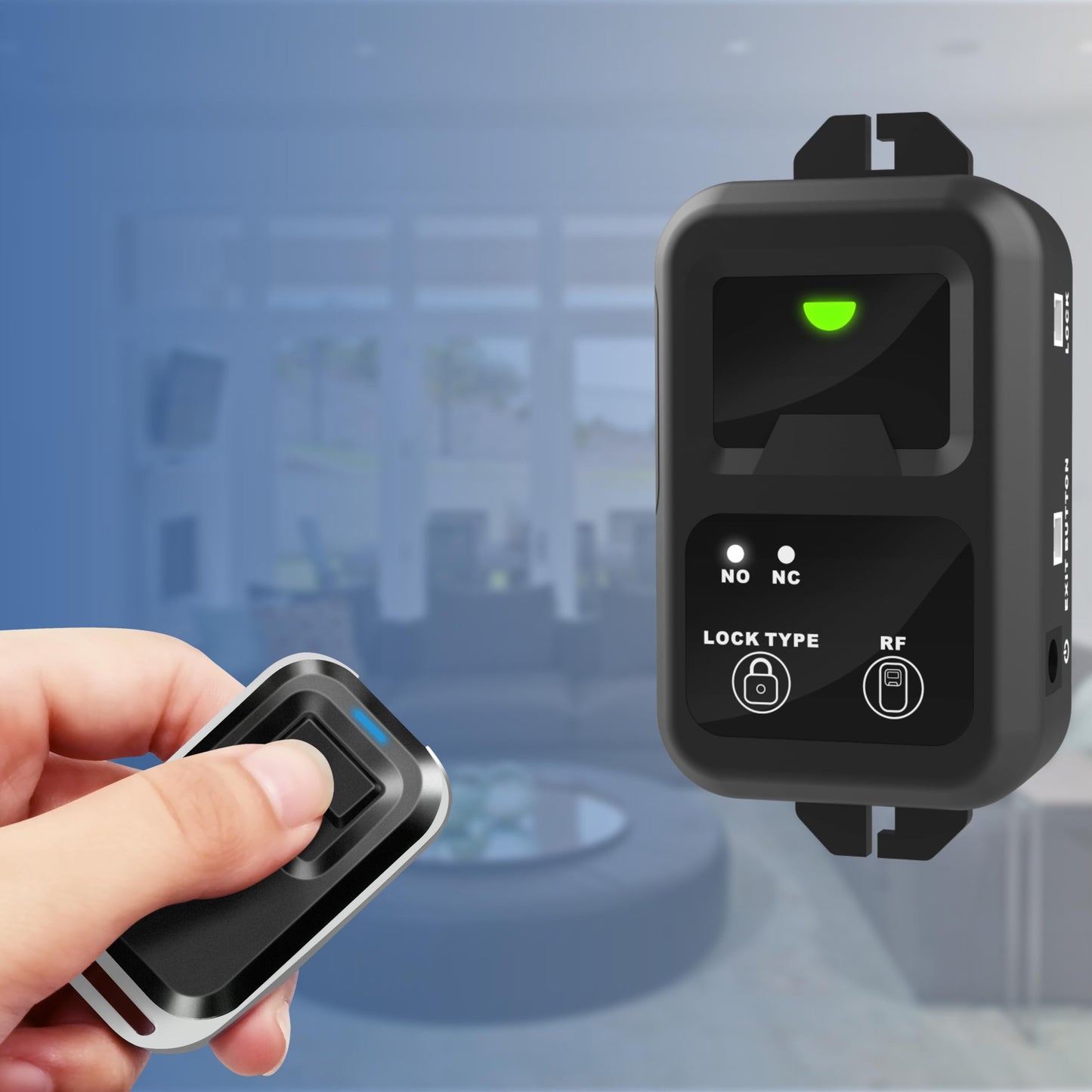 UHPPOTE Access Control Electric Strike Door Lock Fail-Secure Kit System with Remote Control