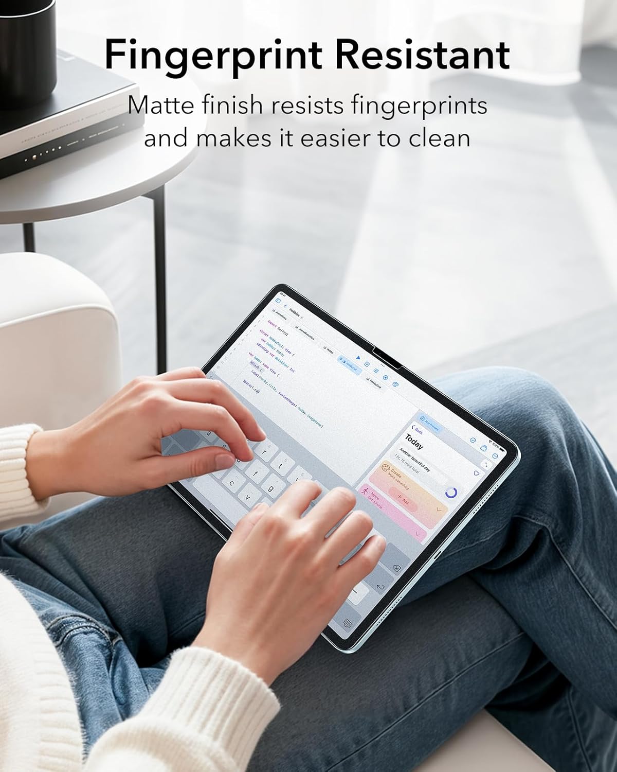 2 Pack 13 Inch M4/M3/M2 (8th/7th/6th 9H ESR Paper-Feel Screen Protectors for iPad Air Generation), Matte Writing