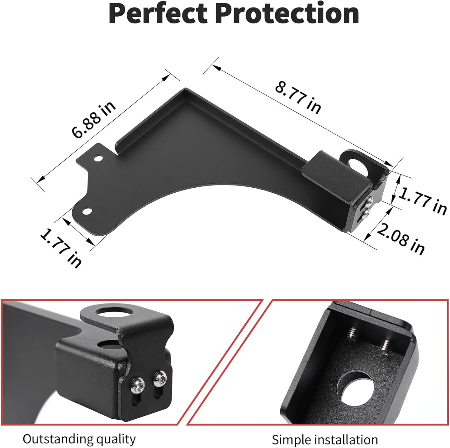 2021-2026+ JWWY Tailgate Antenna Base Mount Flag Bracket Holder Clamp Rear Door Antenna Mount Base Holder Fit for Ford