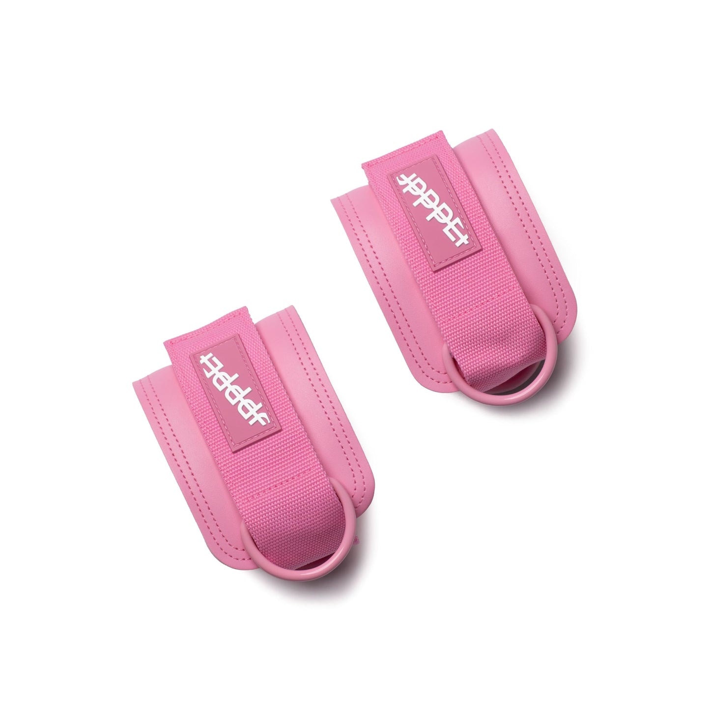 UPPPER Ankle Straps for Cable Machines (Pair) – Double D-Ring, Adjustable, Padded for Comfort – Ideal for Kickbacks, Glute Workouts, and Lower Body Exercises for Women and Men | Premium Fitness Gear (Pink)