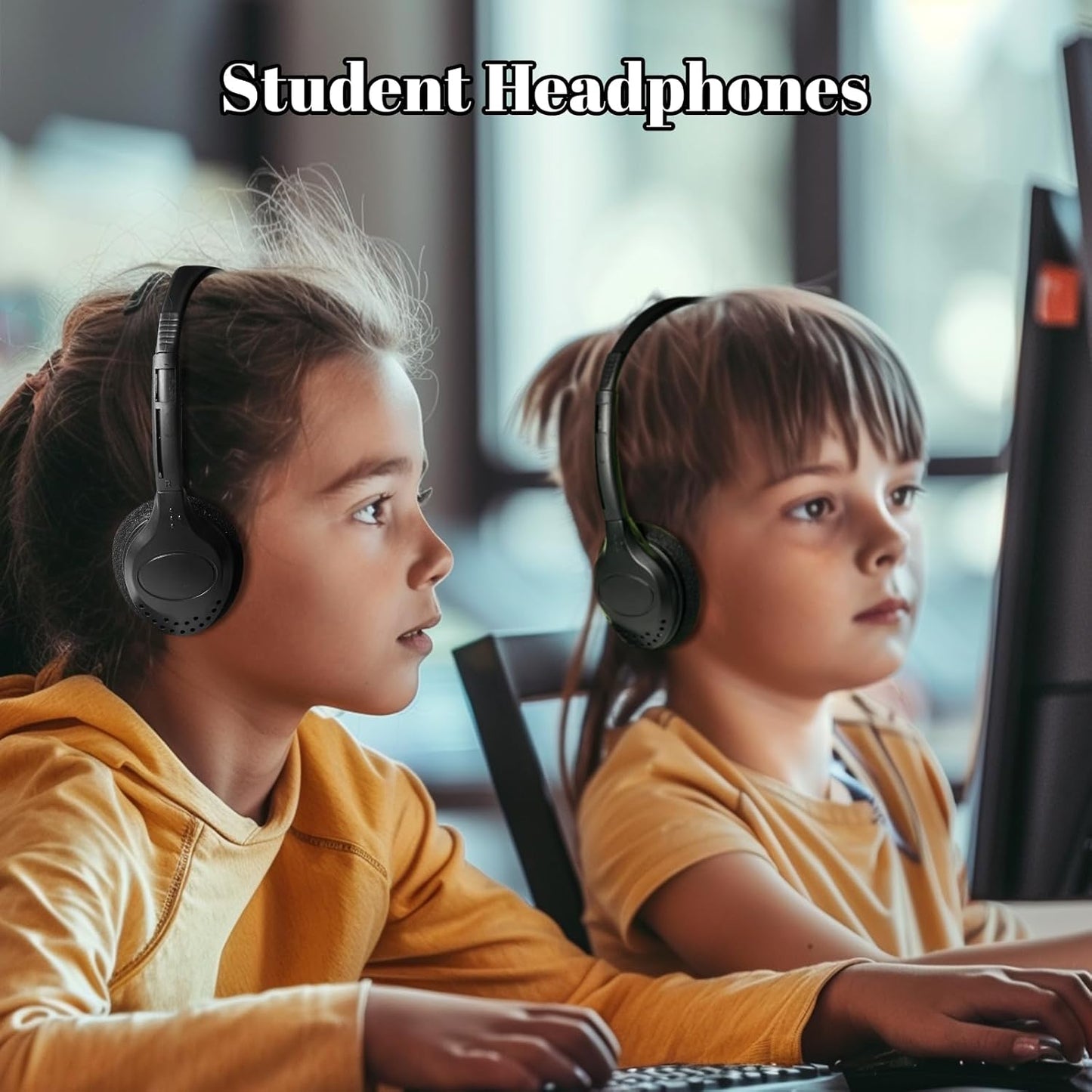 20 Pack Set 3.5 mm Adults(006 Class Headphones for Kids Students School Classroom Bulk Earphones Adjustable with Jack