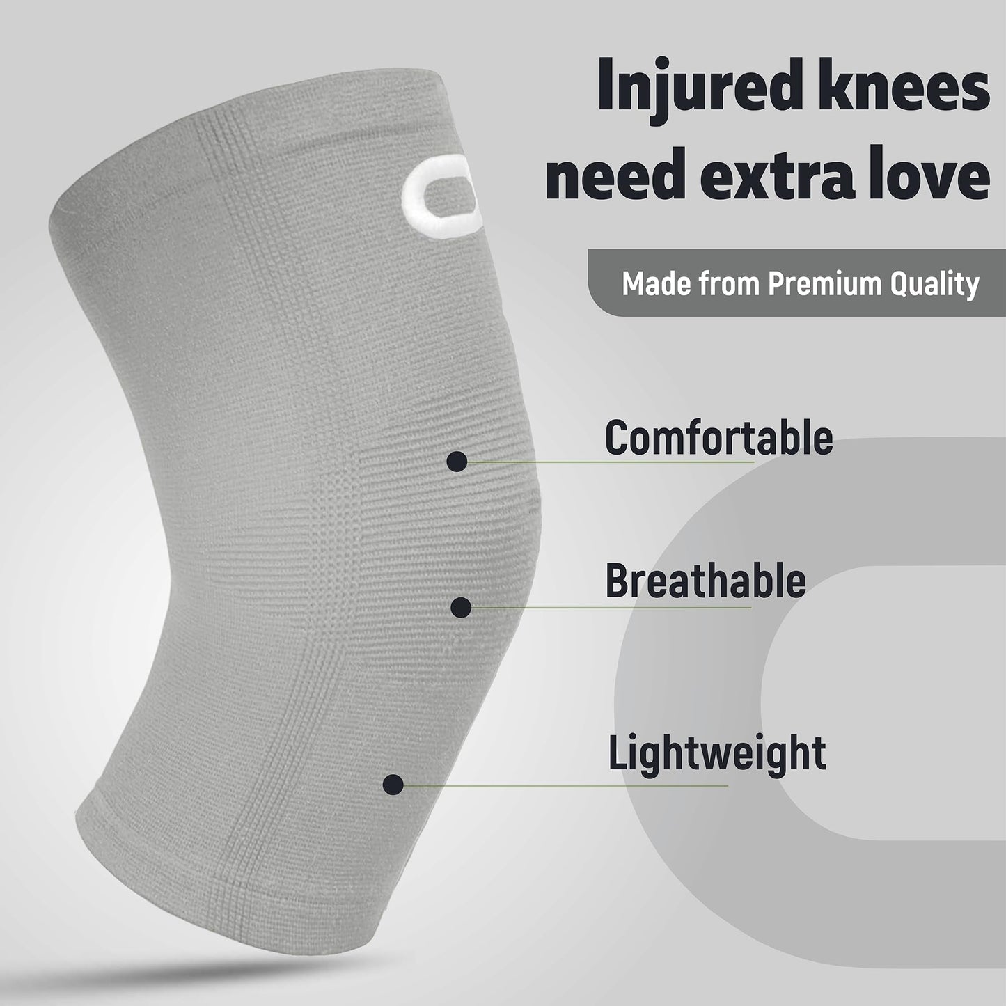 Knee Brace for Women & Men (Pair) – Knee Sleeves for Running, Workout, Weightlifting & Sports – Compression Knee Support for Knee Pain Relief, Meniscus Tear & Arthritis