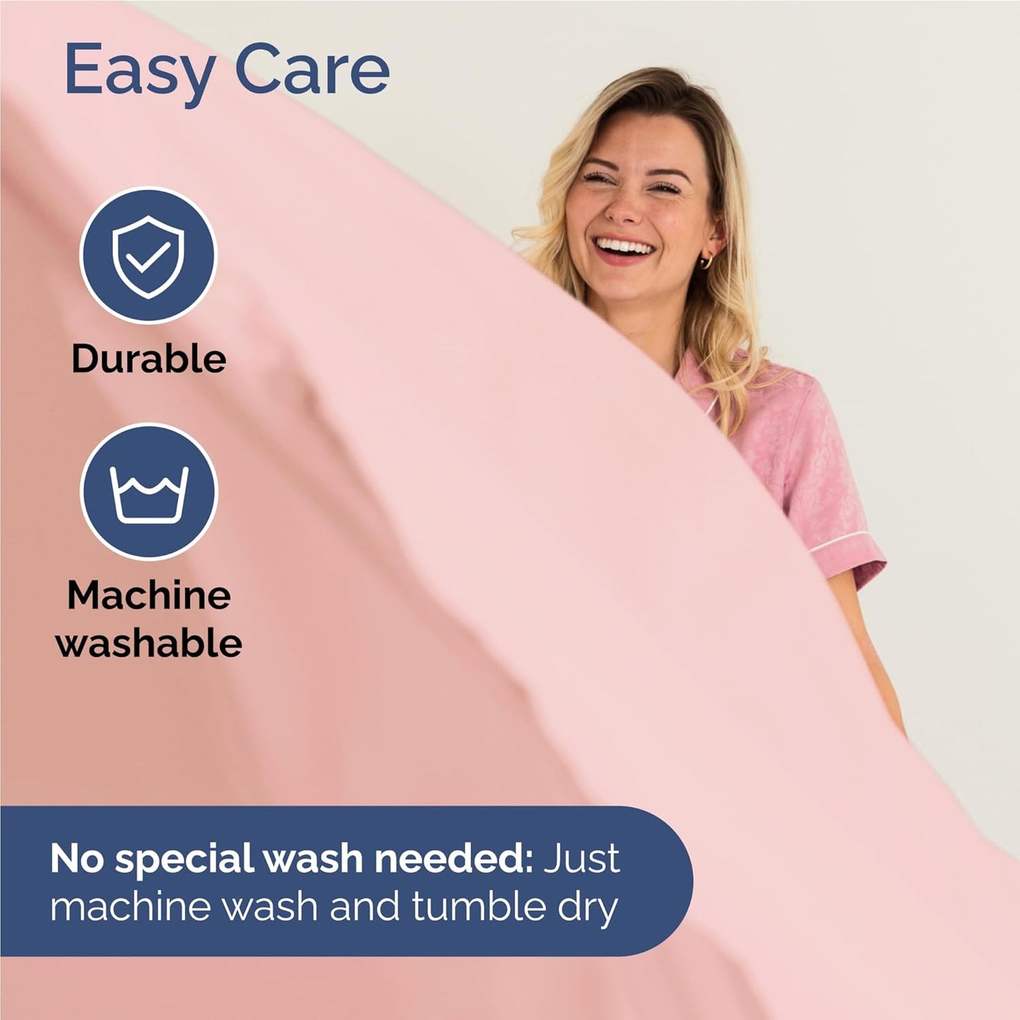 Skiennix Twin XL Sheet Set - Comfy Cooling Bed Sheets with Deep Pockets - Soft, Wrinkle-Free Baby Pink