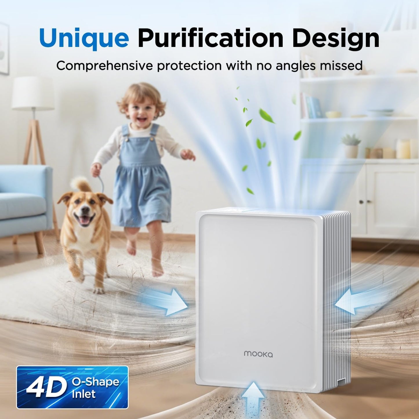 Skiennix Air Purifier - Large Room Coverage Up to 2200ft² with PM2.5 Sensor & Aromatherapy Function