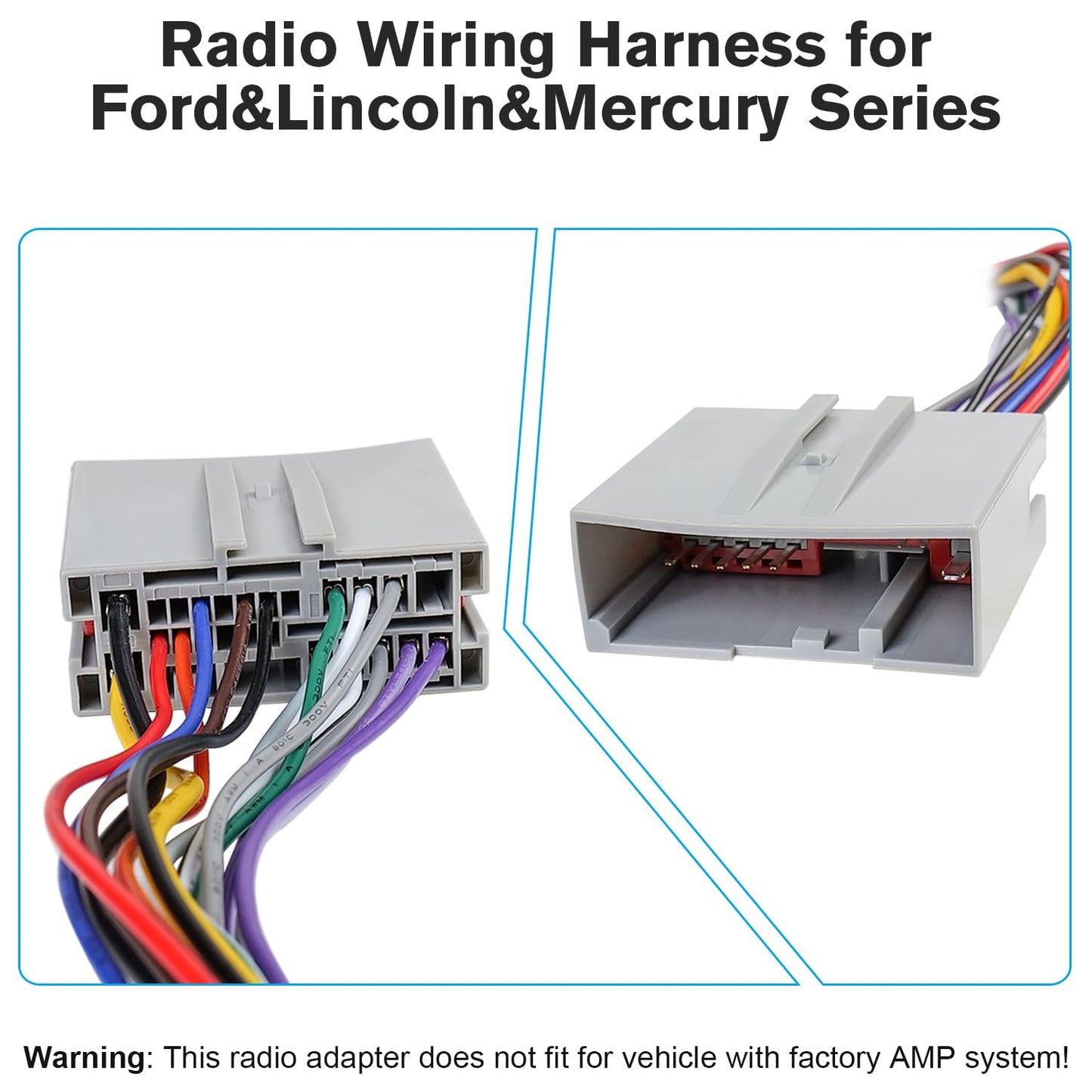 16PIN-24PIN F-150 F-250 F-350 Stereo Wiring Harness Compatible with Ford Expedition Escape Explorer Mustang Lincoln