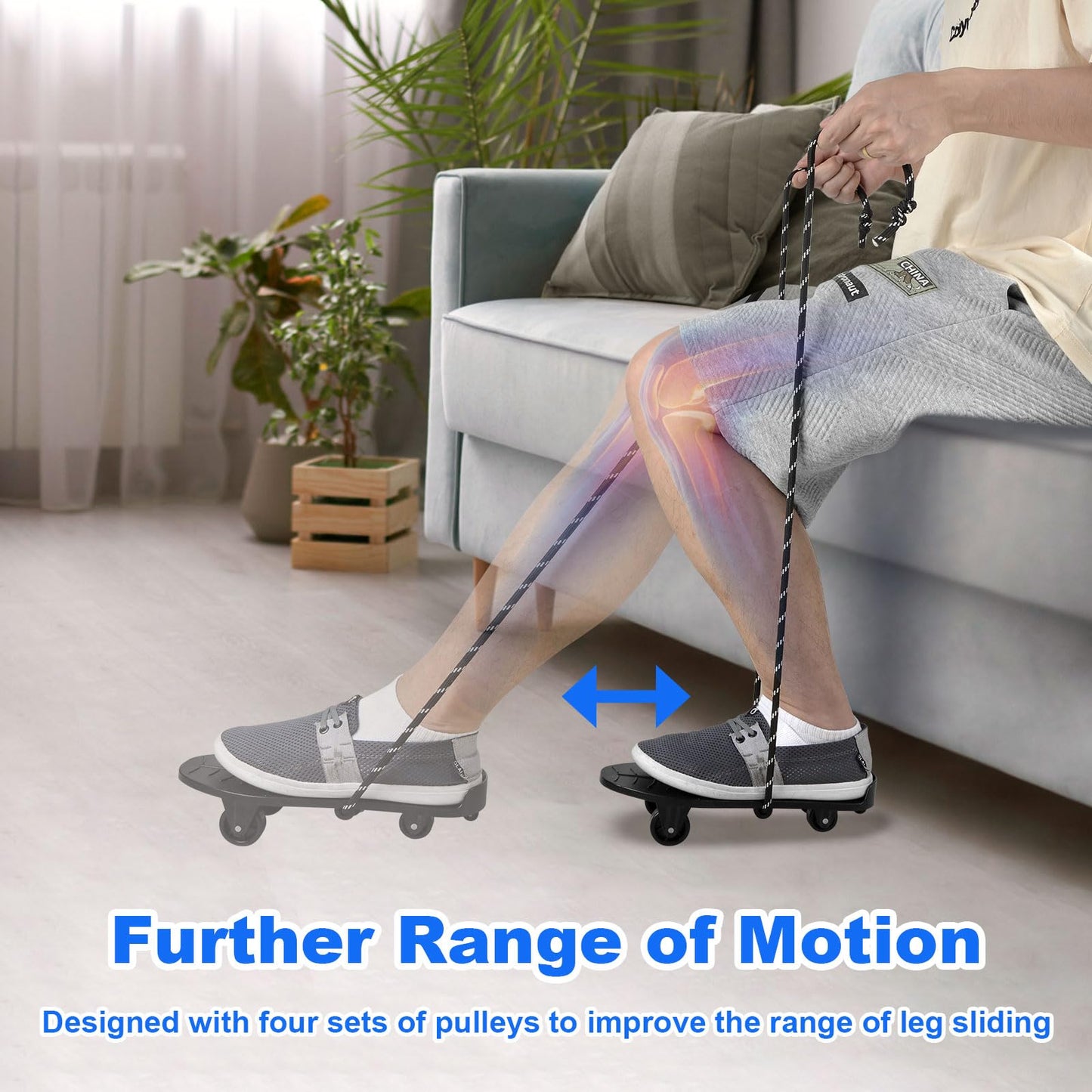 Generturbo Knee Glider for Knee Replacement Recovery Aids, Knee Surgery Recovery Equipment, Increasing Range of Motion and Stretches Knees, Exercise Tool for PCL, ACL Recovery Must Haves