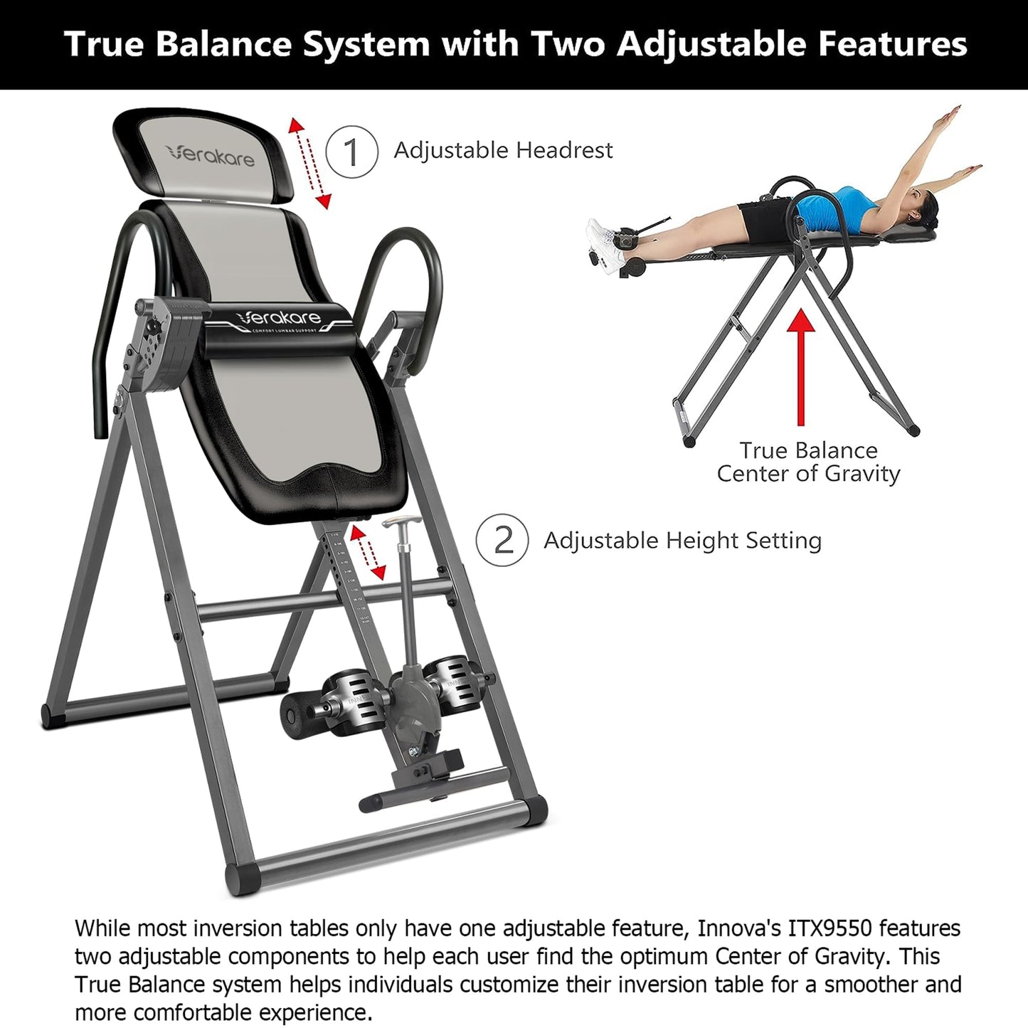 Verakare ITX9550 Heavy Duty Inversion Table