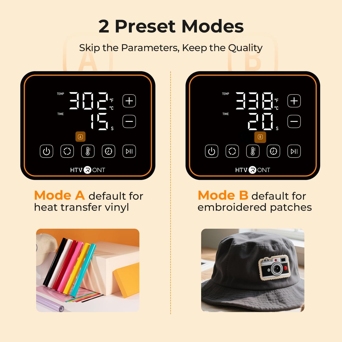 HTVRONT Auto Hat Press Machine - Hat Heat Press Machine with Precise Temp&Timer Control, Hat Heat Press Machine for Caps with 2 Platens, Compatible with DTF Film, Embroidery, Sublimation (Blue)