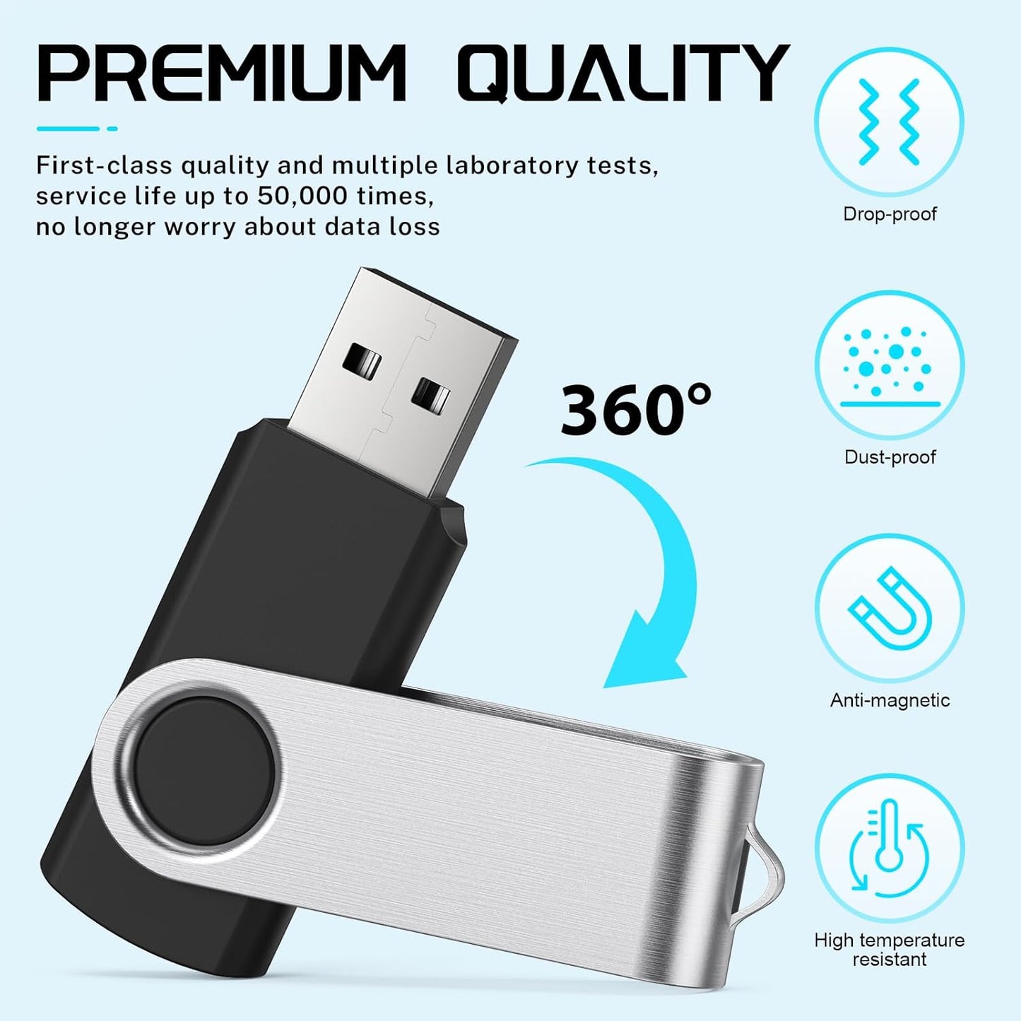 FEBNISCTE 1GB 10 Pack 1 2.0 10pcs Memory Stick USB Flash Drive Bulk - Bulk GB USB Stick Pendrive Multi-Coloured Thumb