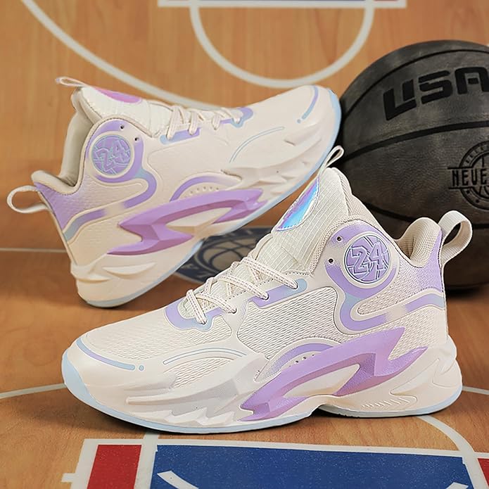 Boys Basketball Shoes Breathable Indoor Athletic Shoes Youth Outdoor Fashion Sneakers Comfortable Basketball Shoes for Girls