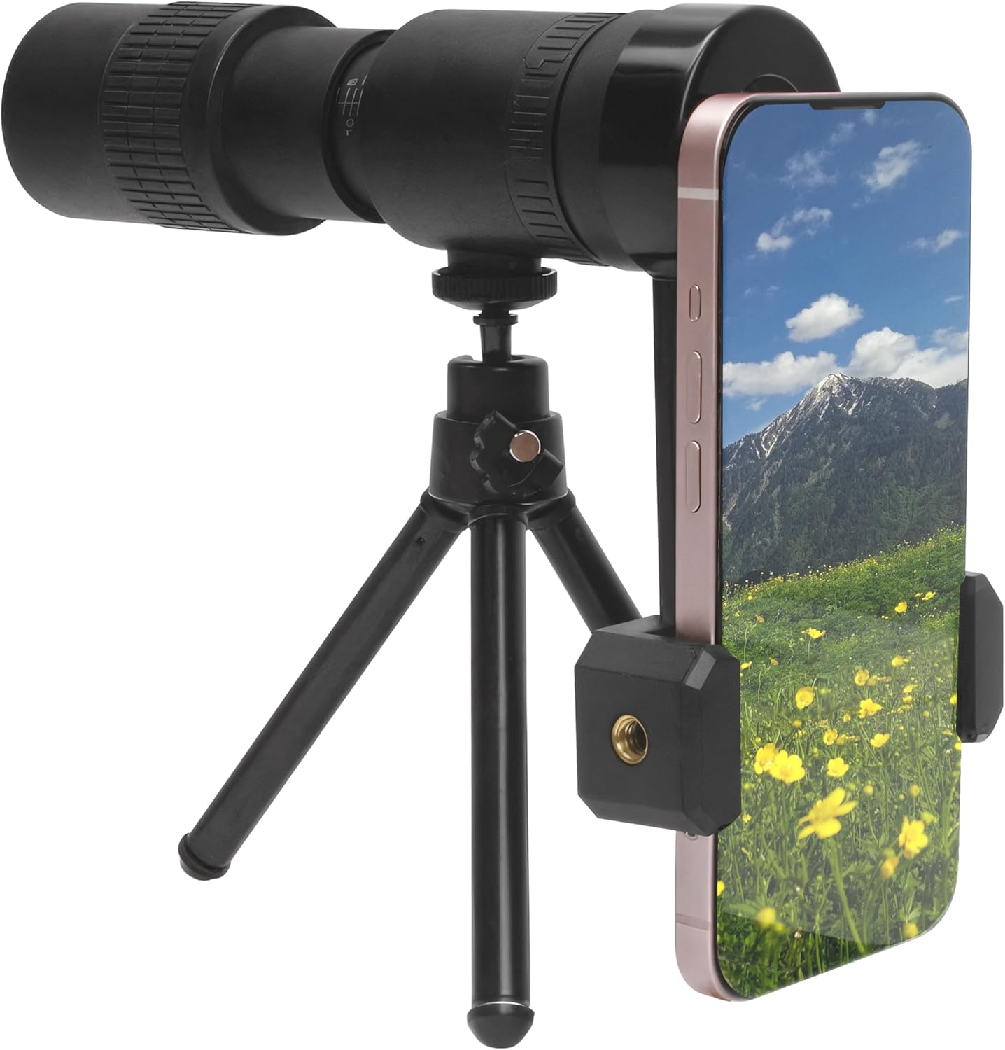Marsrut 4K 10-300x40mm Zoom Lens for iPhone Android, Compact Monocular Telescope Mini for Stargazing Space Lover Night