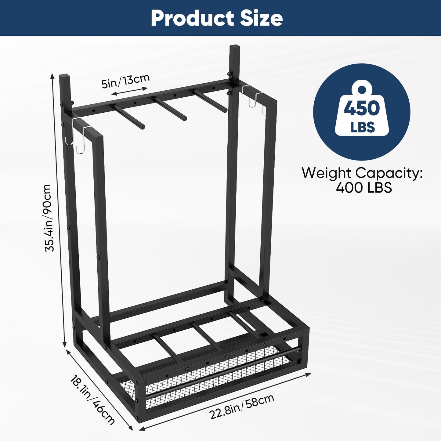 bimiti Weight Bar Rack Weighted Workout Bar Holder Vertical Barbell Holder Barbell Storage Rack for Full Body Workout, Barbell Equipment Accessories and Attachments, Can Hold Multiple Weighted Barbells