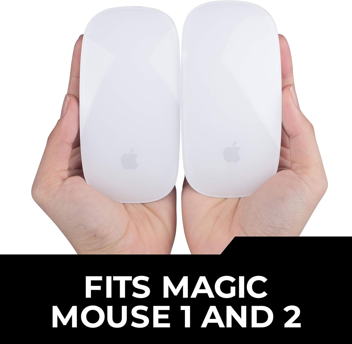 ELEMENTING 1 2 Mello Silicone Cushion Compatible with Apple Magic Mouse & (Marshmello White)