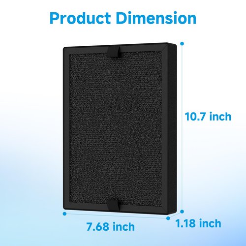 FCFMY KF250 H13 True HEPA Replacement Filter Compatible with Kenmore 1200e Series PM2010 Air Cleaner Purifier, Part # KF250, 2 Sets (4pcs)