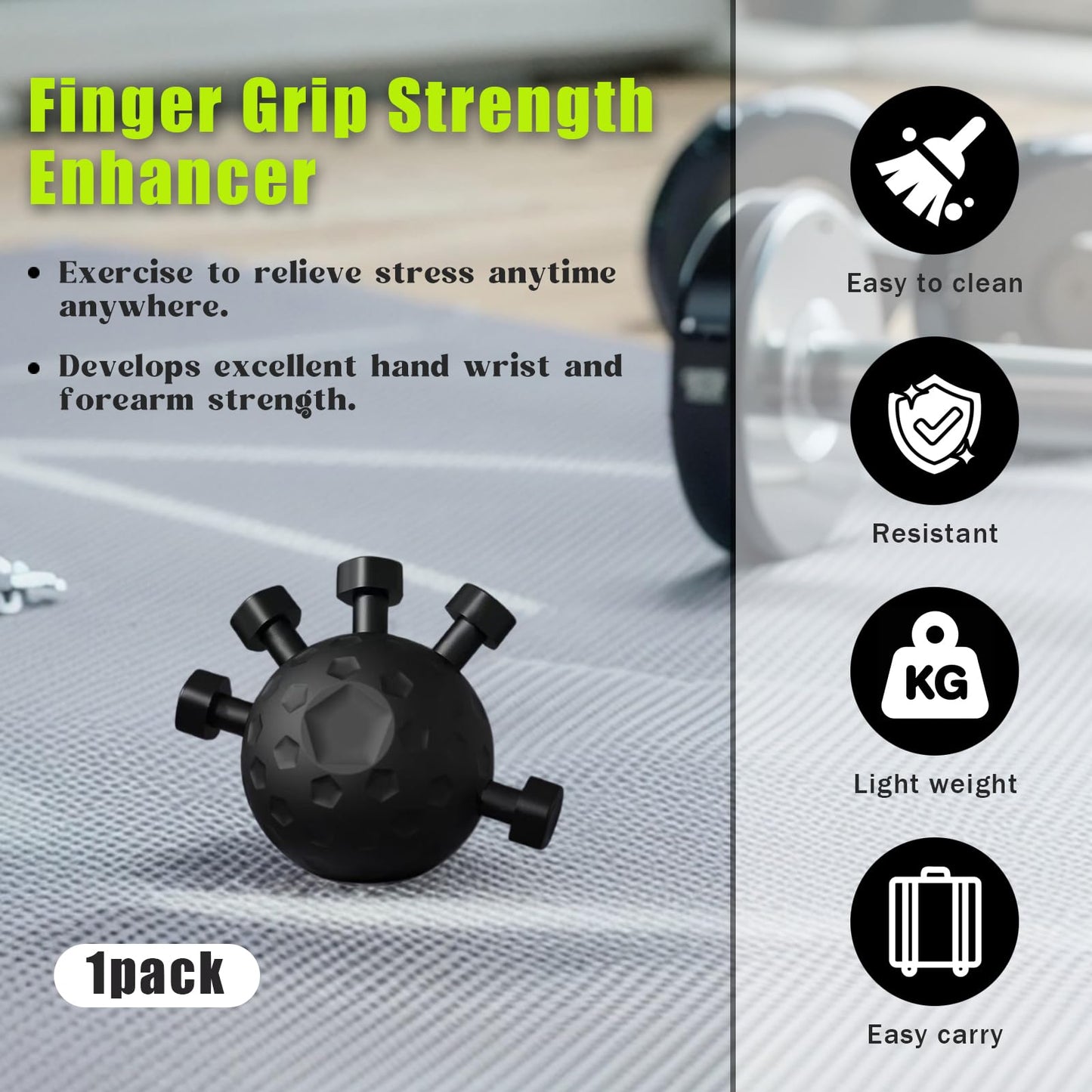 Xanadued Finger Grip Strengthener, Finger Strength Trainer, Grip Strength Trainer Ball, Adjustable Hand Grip Strengthener, Silicone Grip Strength Trainer