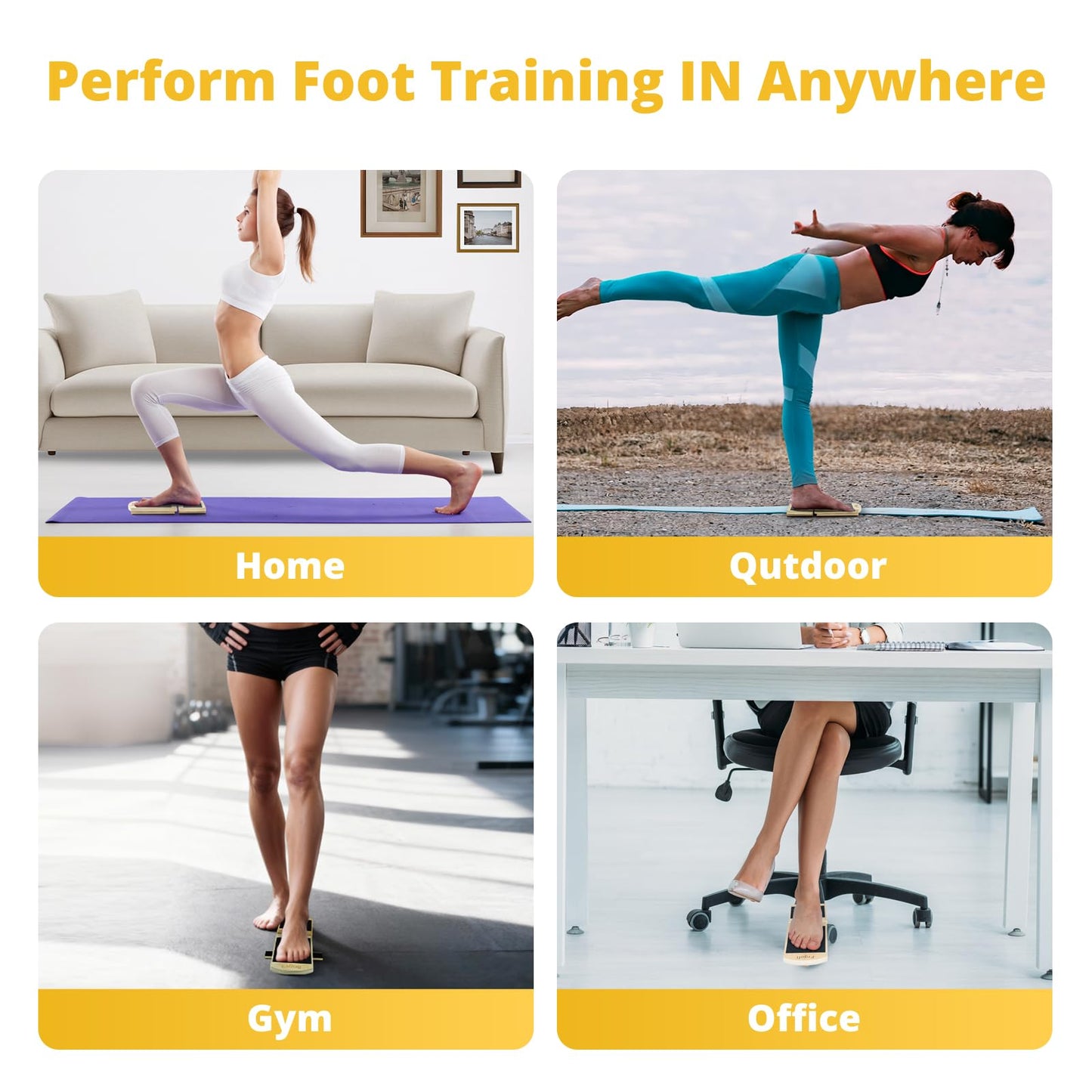 Frgofl Balance Board for Ankle Strengthening & Physical Therapy - Adjustable Single Leg Board for Recovery from Sprains, Plantar Fasciitis | Stability Trainer with Video Guide and Carry Bag
