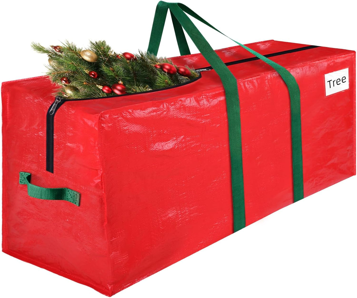 RoomHacks Christmas Tree Storage Bag - Durable Waterproof 9 Ft Holiday Tree Tote with Handles & Tag Pocket