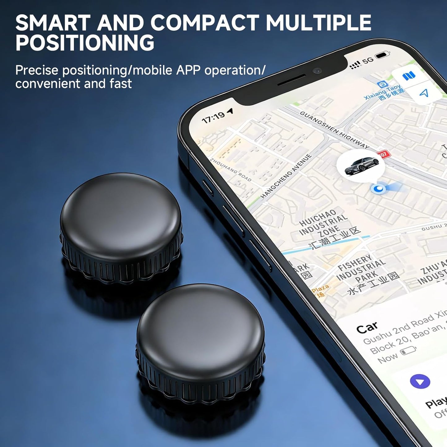 LAOLASEED Mini GPS Tracker for Vehicles No Monthly Fee,GPS Car Tracker,Real Time Car GPS Tracker,Strong Magnetic Car